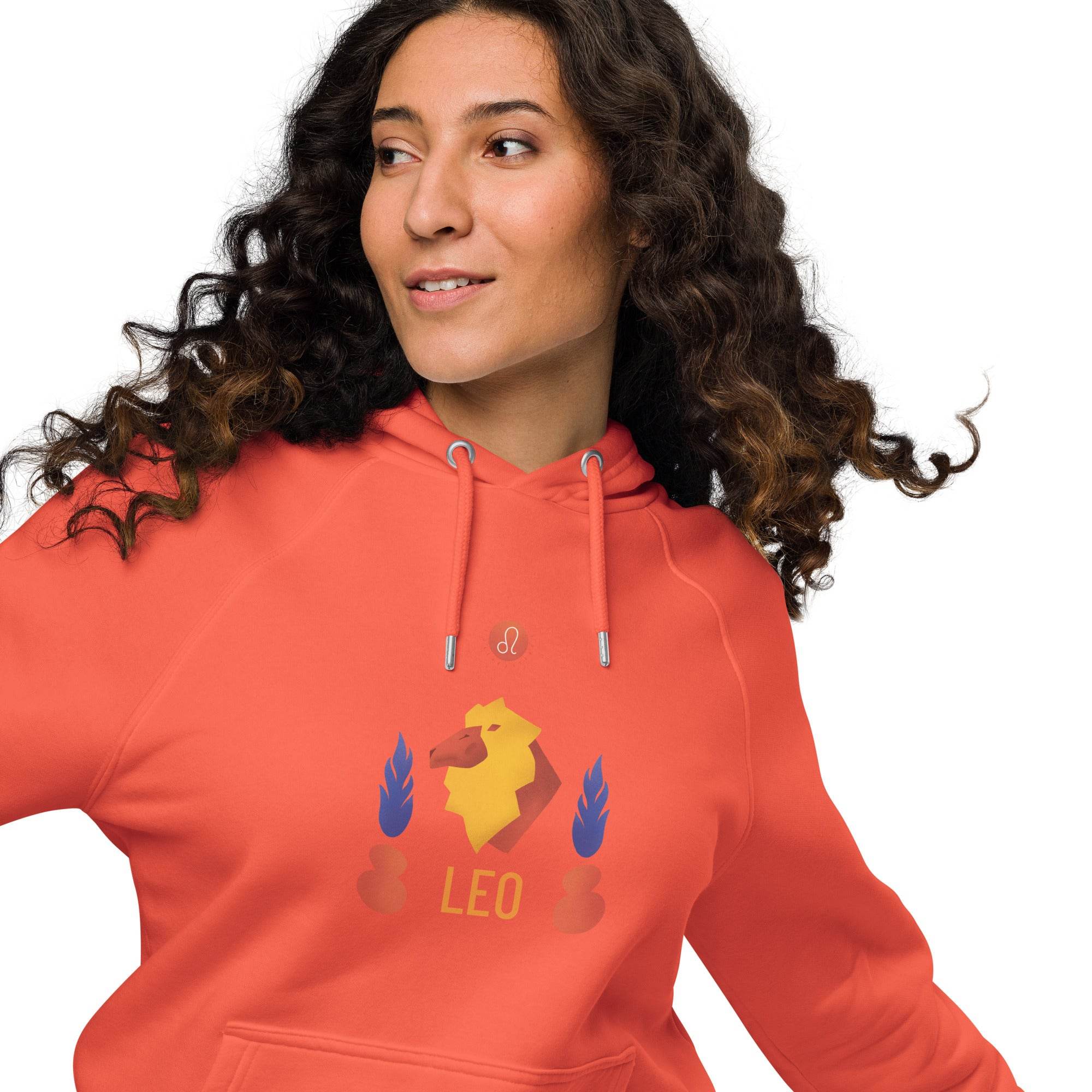 Leo Unisex Eco Raglan Hoodie - Raw Edition - 