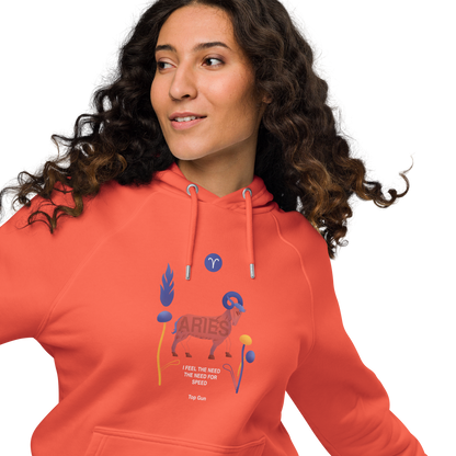 Aries Unisex Eco Raglan Hoodie Top Gun - Edition