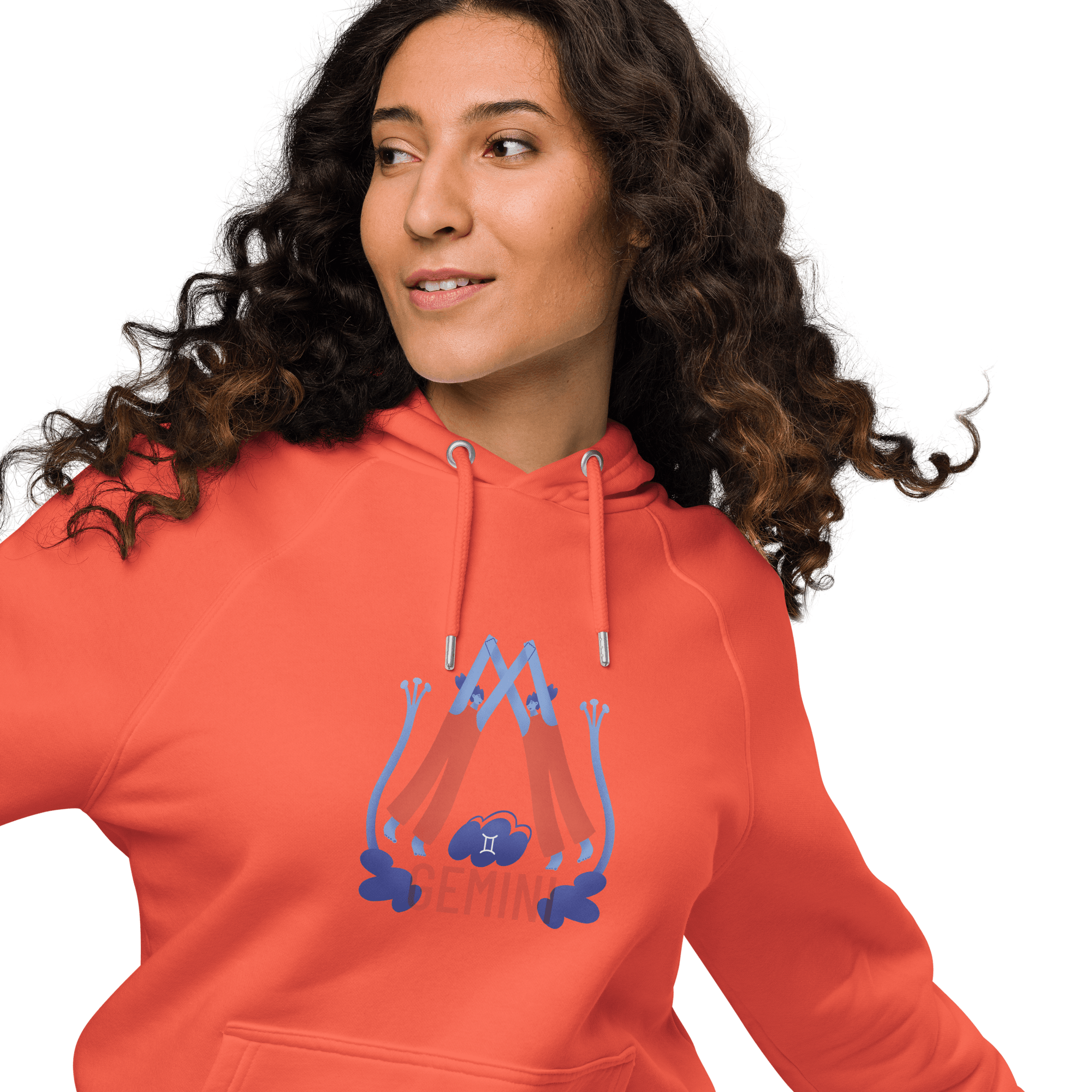 Gemini Unisex Eco Raglan Hoodie - Raw Edition - 