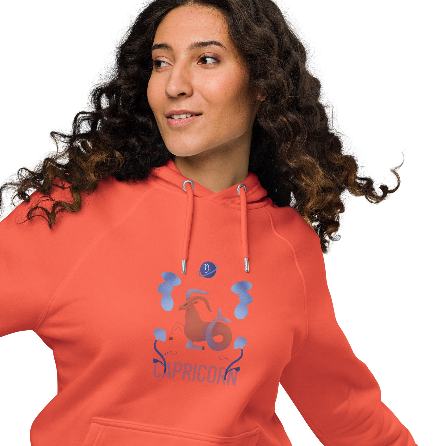 Capricorn Unisex Eco Raglan Hoodie - Raw Edition