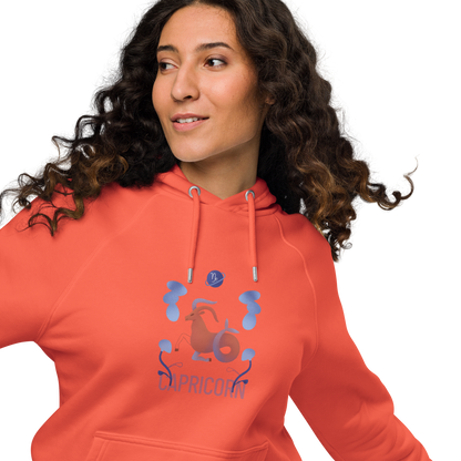 Capricorn Unisex Eco Raglan Hoodie - Raw Edition