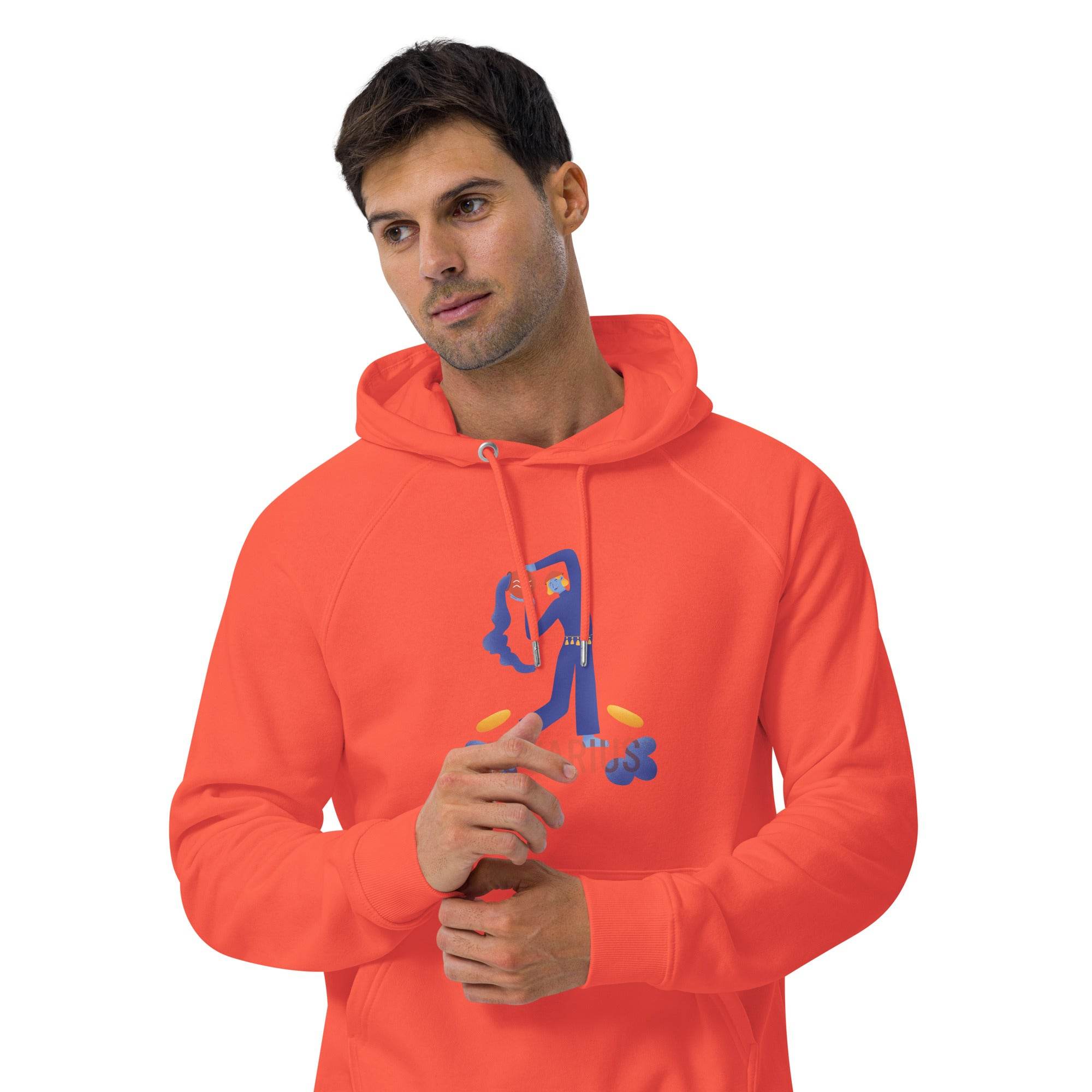 Aquarius Unisex Eco Raglan Hoodie - Raw Edition - 