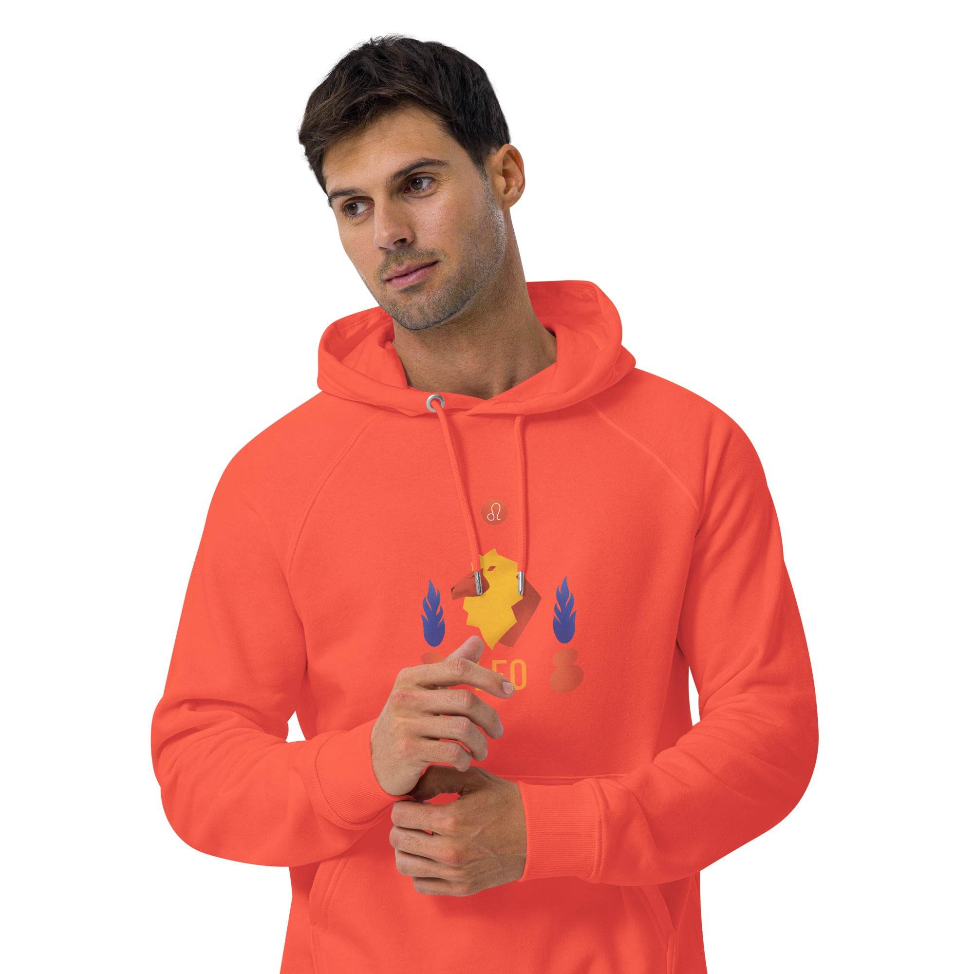Leo Unisex Eco Raglan Hoodie - Raw Edition - 