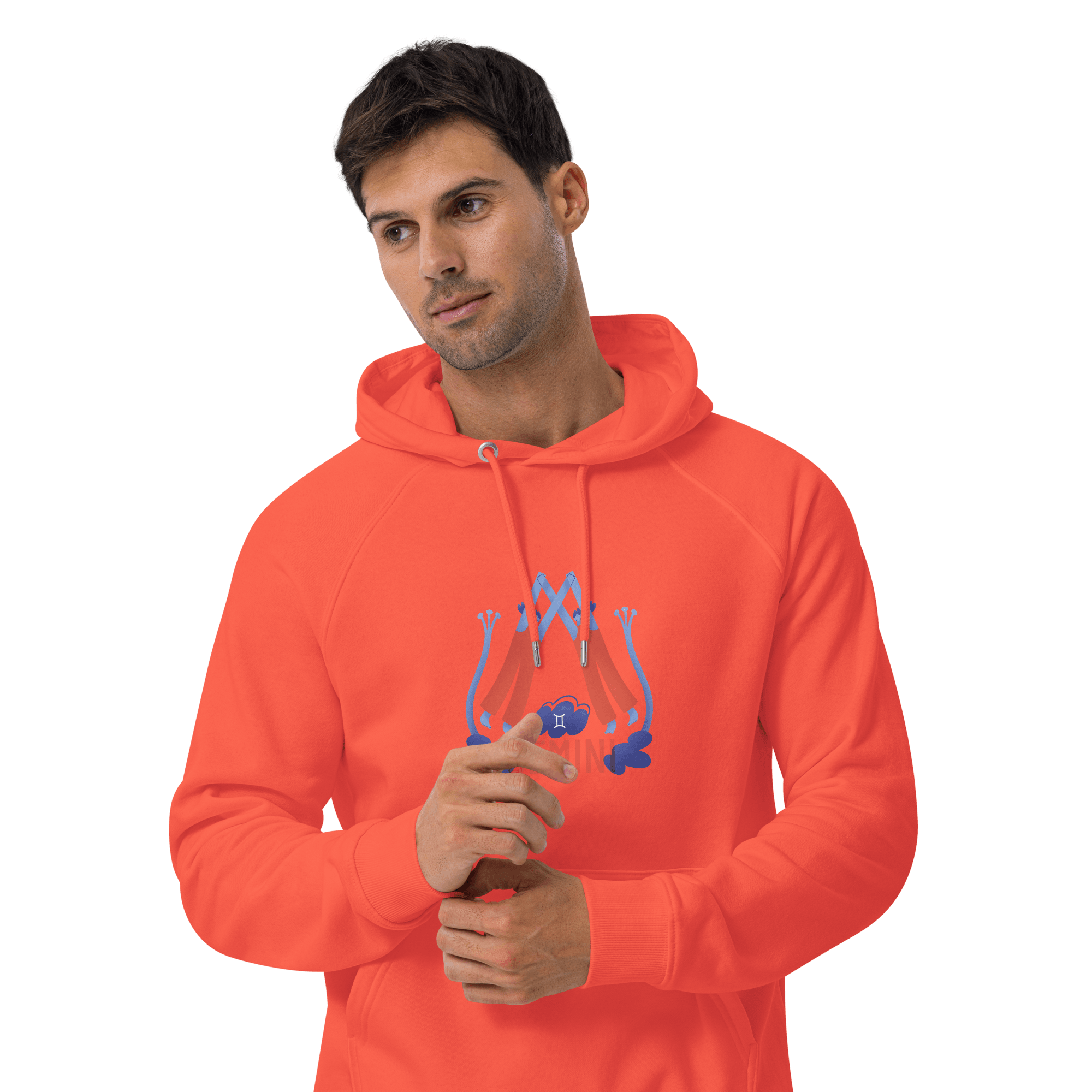 Gemini Unisex Eco Raglan Hoodie - Raw Edition - 