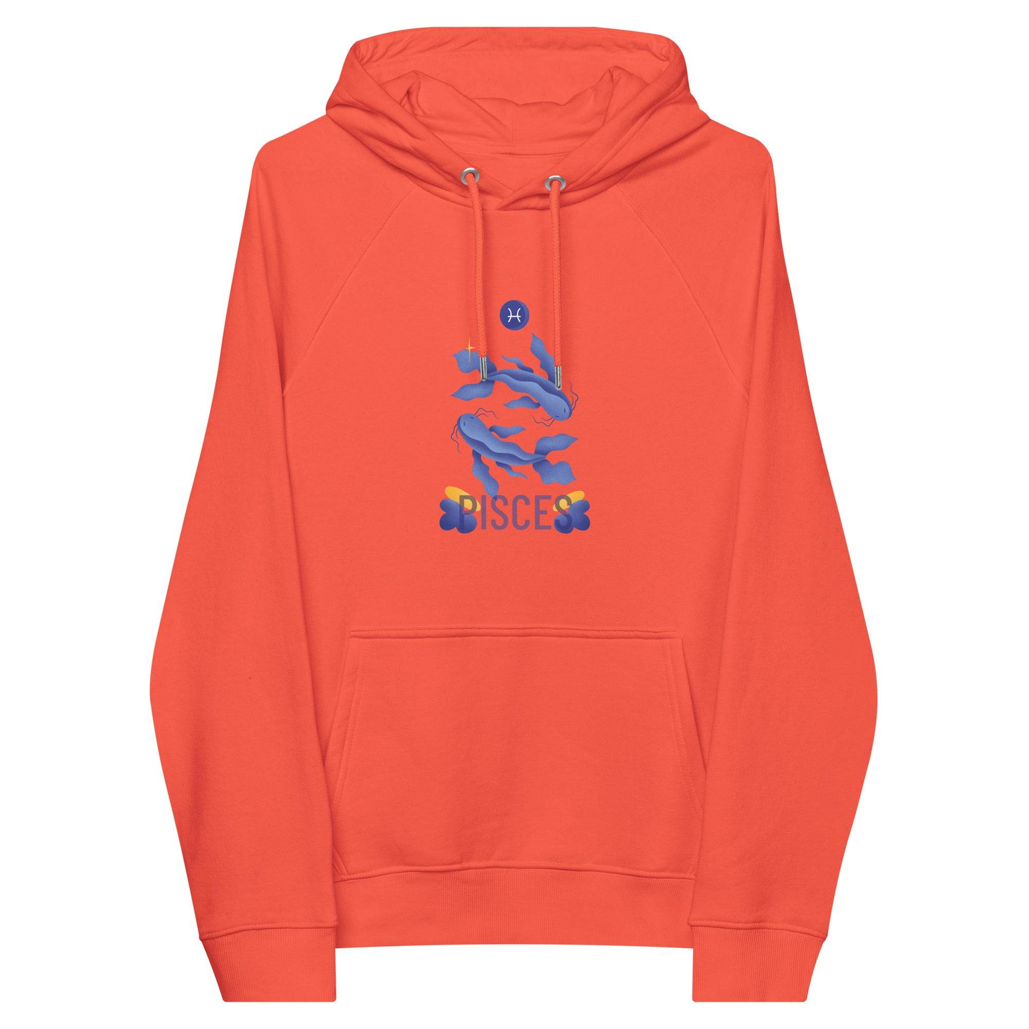 Pisces Unisex Eco Raglan Hoodie - Raw Edition - 