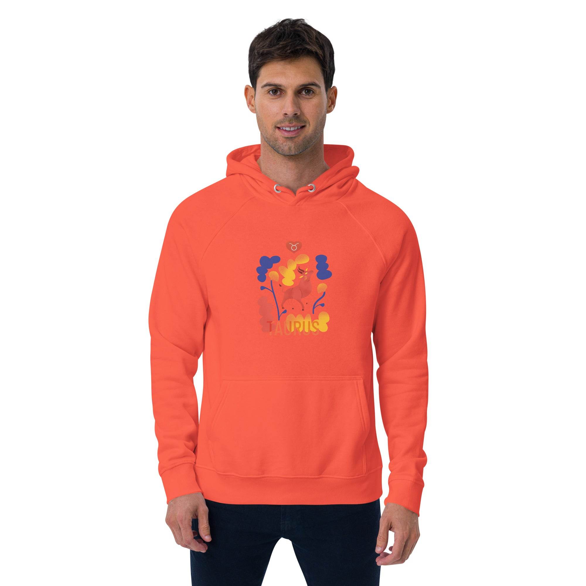 TAURUS Unisex Eco Raglan Hoodie Raw - 