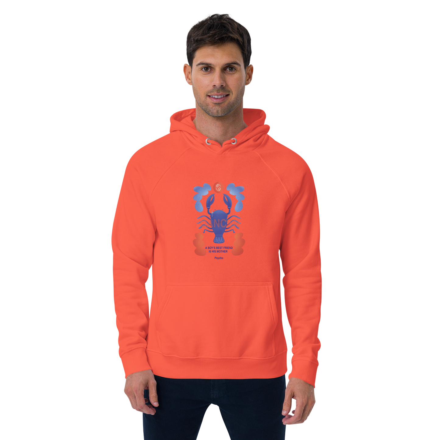 Cancer Unisex Eco Raglan Hoodie - Psycho Edition