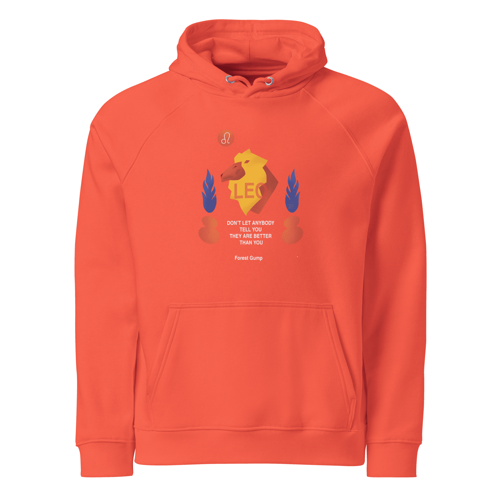 Leo Unisex Eco Raglan Hoodie - Forrest Gump Edition - 