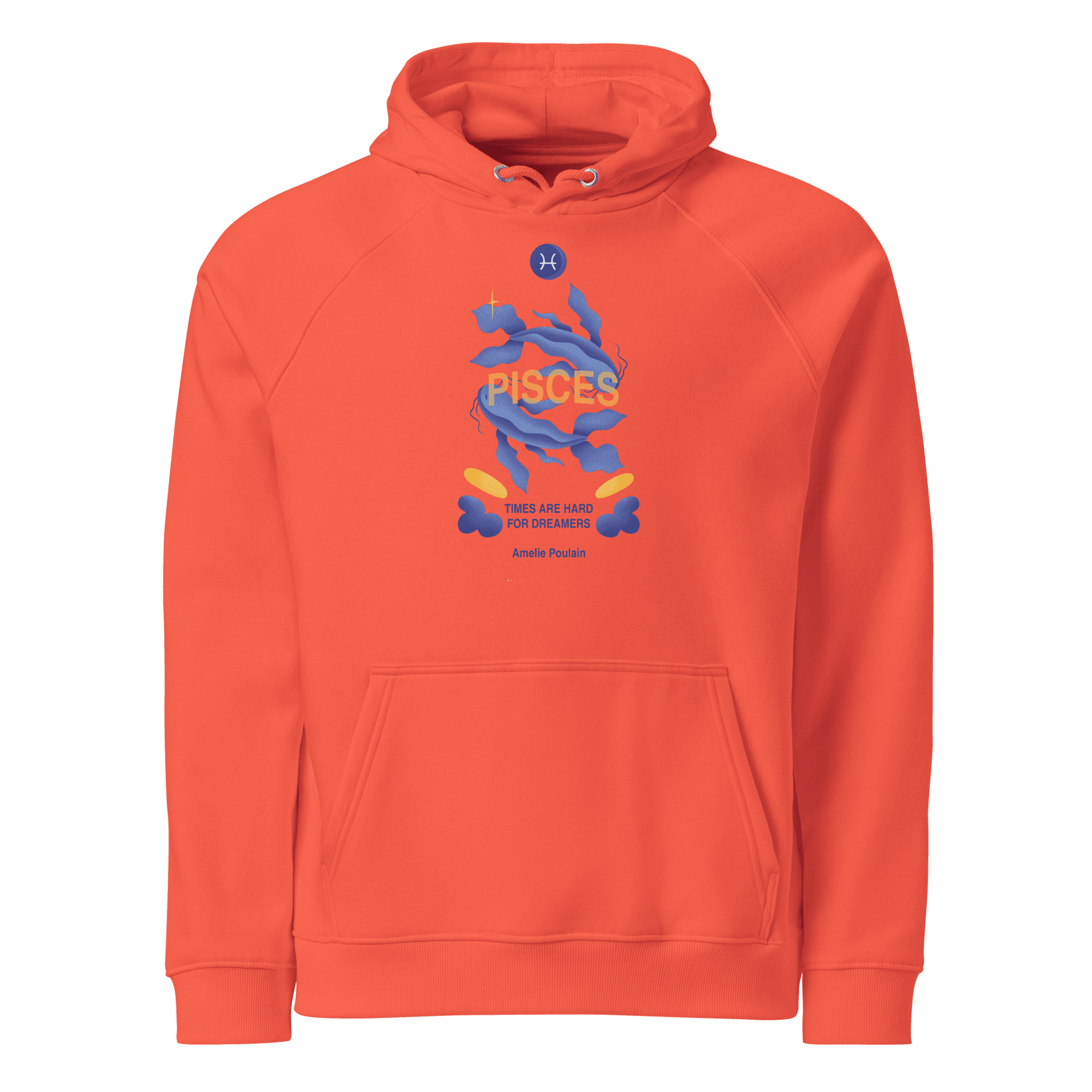 Pisces Unisex Eco Raglan Hoodie - Amelie Poulain Edition - 