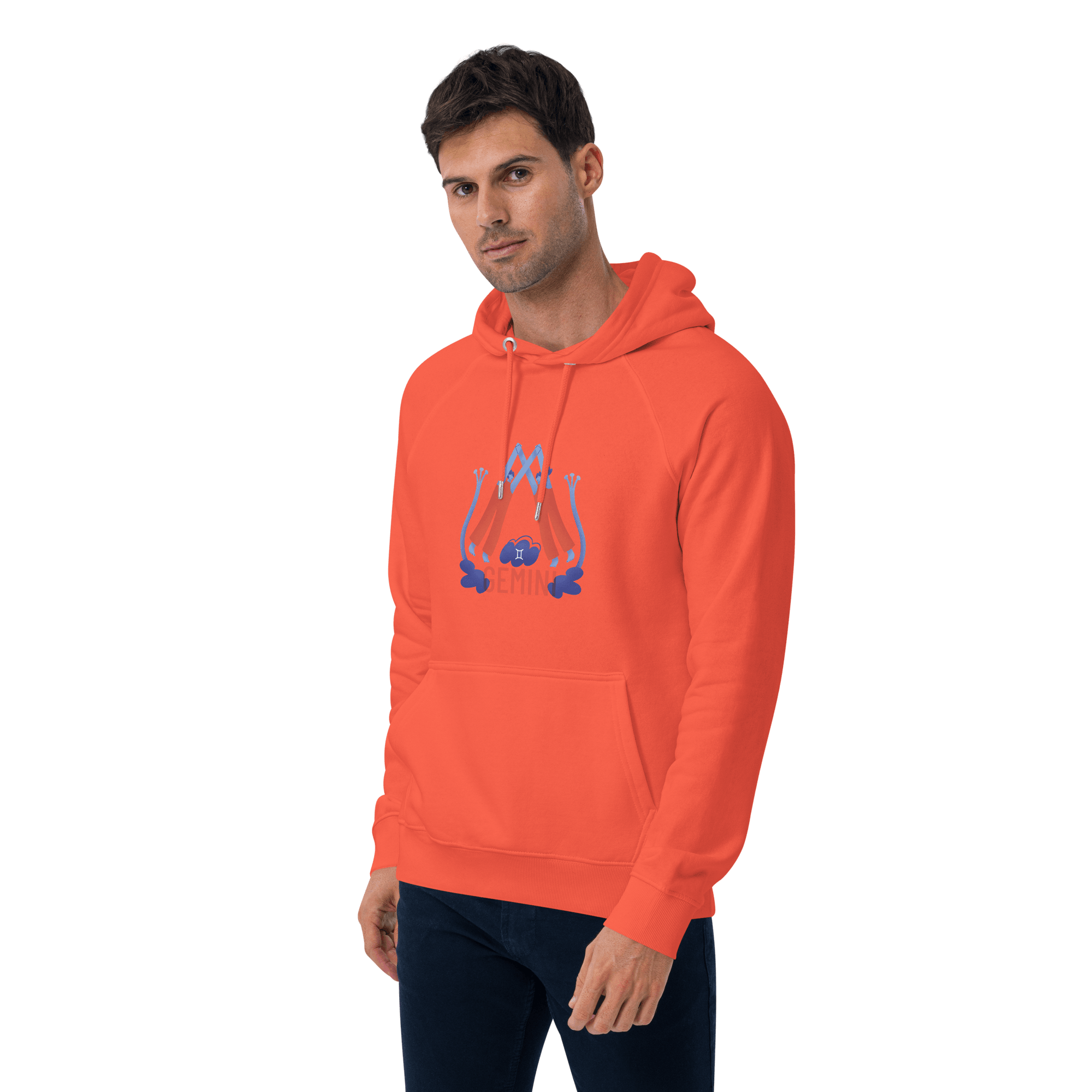 Gemini Unisex Eco Raglan Hoodie - Raw Edition - 