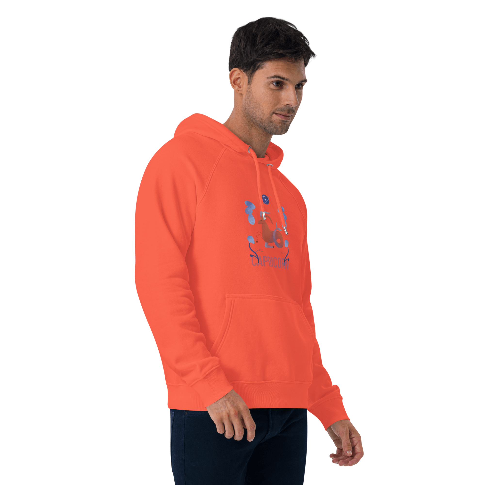 Capricorn Unisex Eco Raglan Hoodie - Raw Edition - 