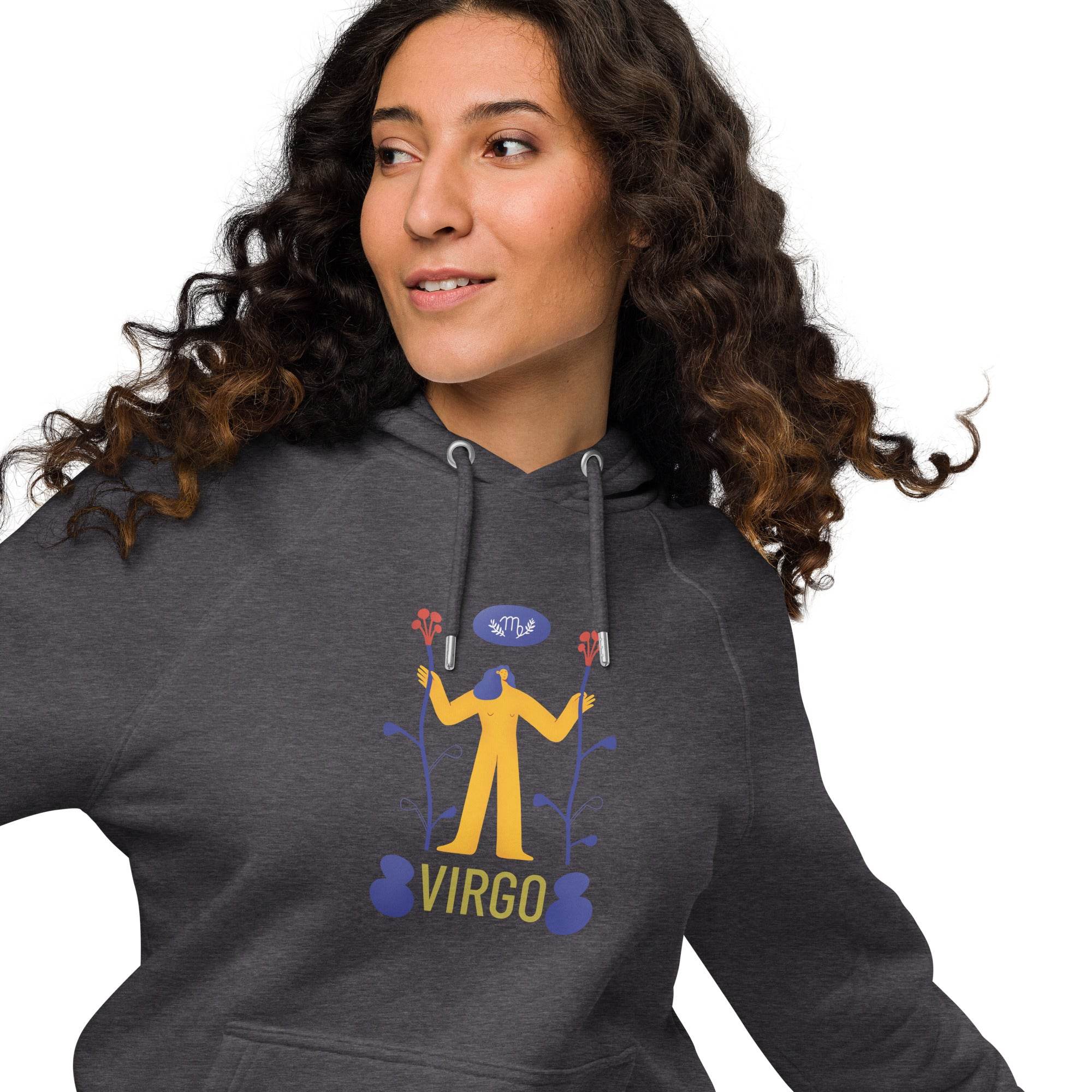Virgo Unisex Eco Raglan Hoodie - Raw Edition - 