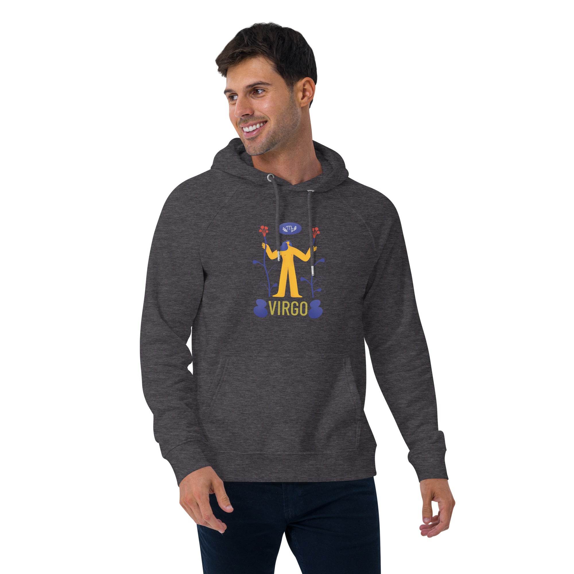 Virgo Unisex Eco Raglan Hoodie - Raw Edition - 