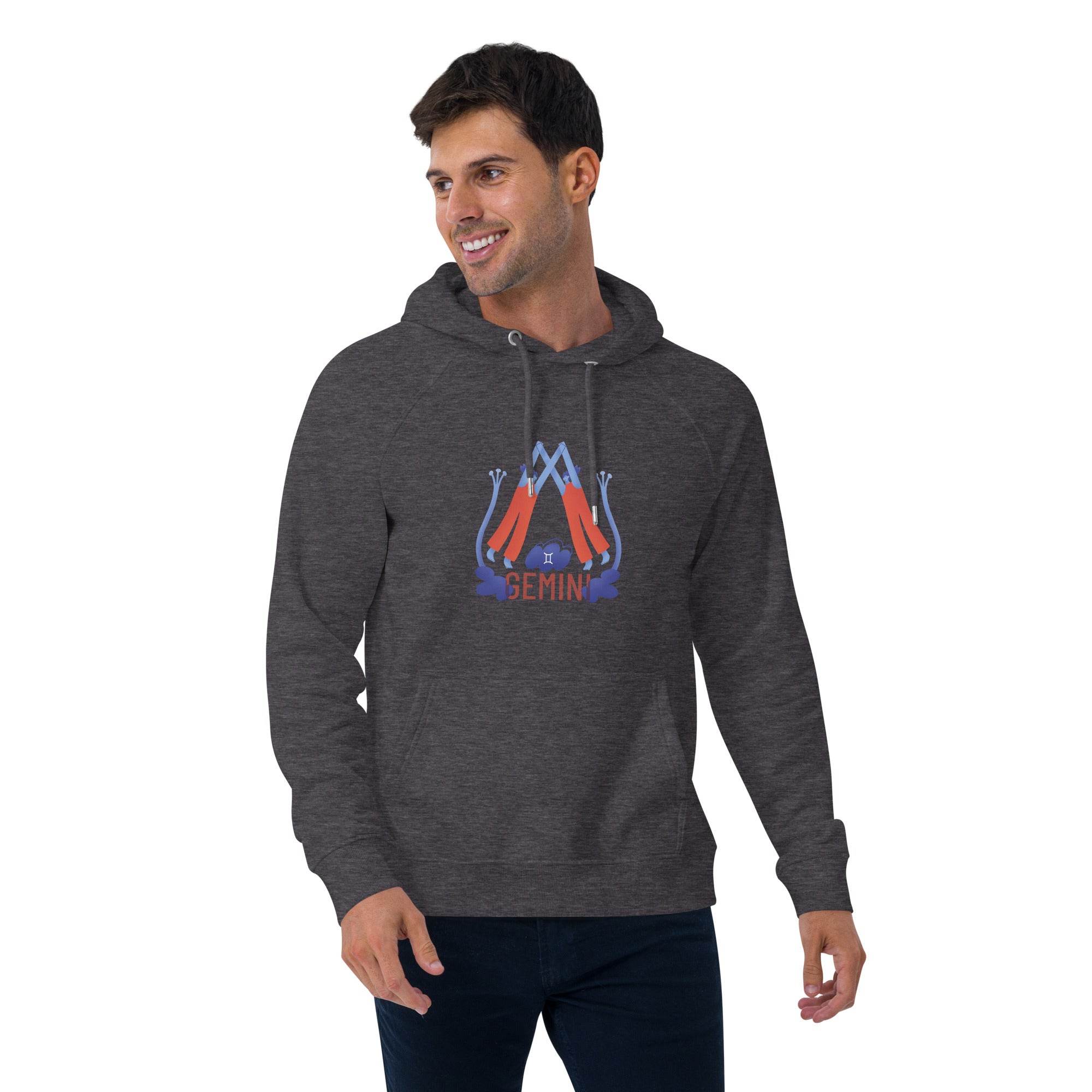 Gemini Unisex Eco Raglan Hoodie - Raw Edition - 