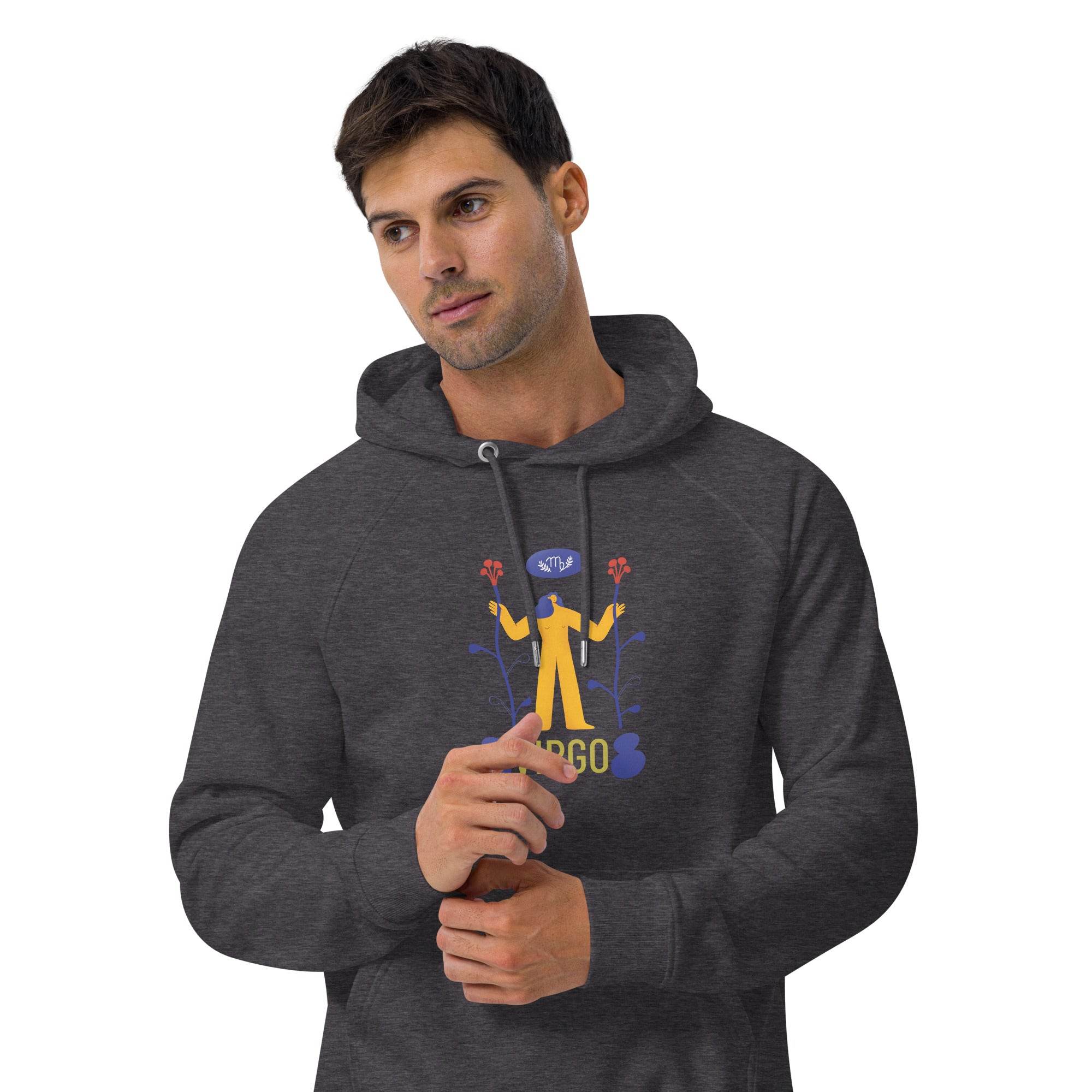 Virgo Unisex Eco Raglan Hoodie - Raw Edition - 