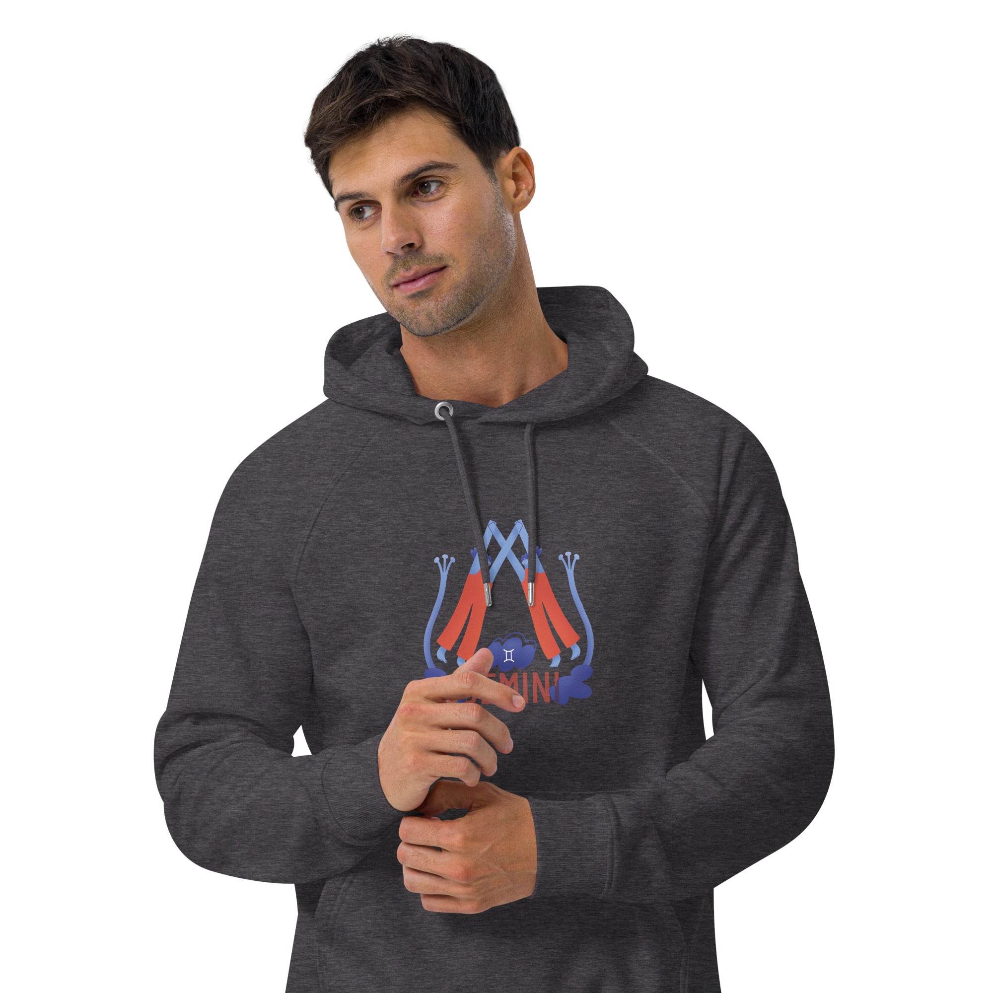 Gemini Unisex Eco Raglan Hoodie - Raw Edition - 