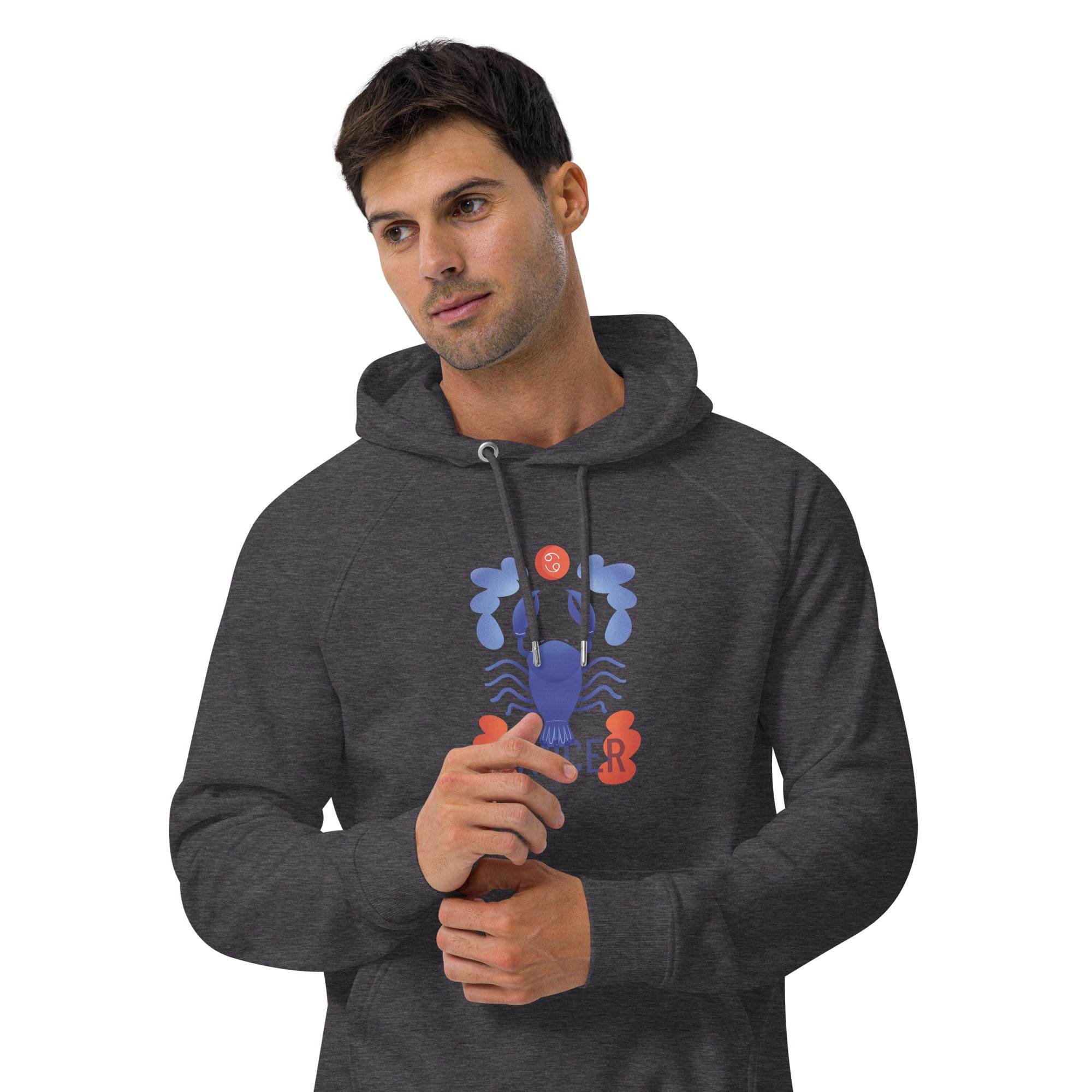 Cancer Unisex Eco Raglan Hoodie - Raw Edition - 