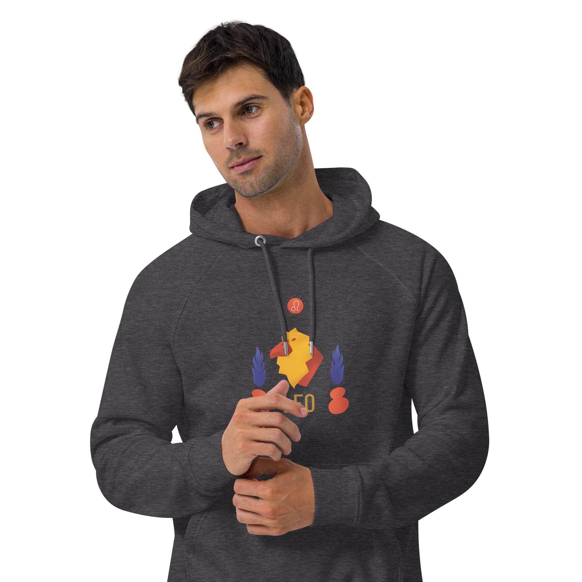Leo Unisex Eco Raglan Hoodie - Raw Edition - 