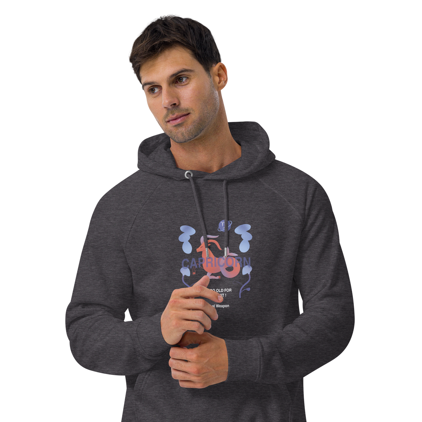 Capricorn Unisex Eco Raglan Hoodie - Lethal Weapon Edition