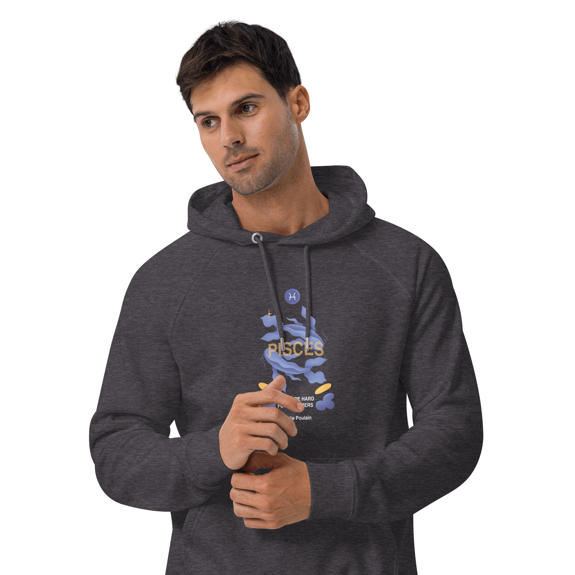 Pisces Unisex Eco Raglan Hoodie - Amelie Poulain Edition - 