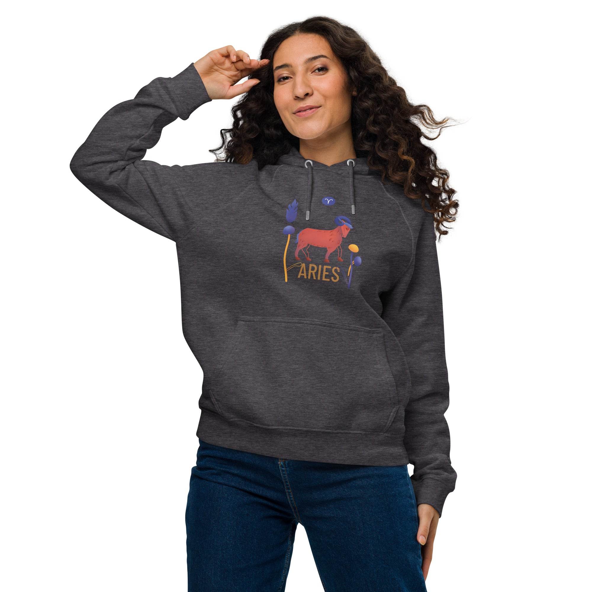 Aries Unisex Eco Raglan Hoodie Raw - 