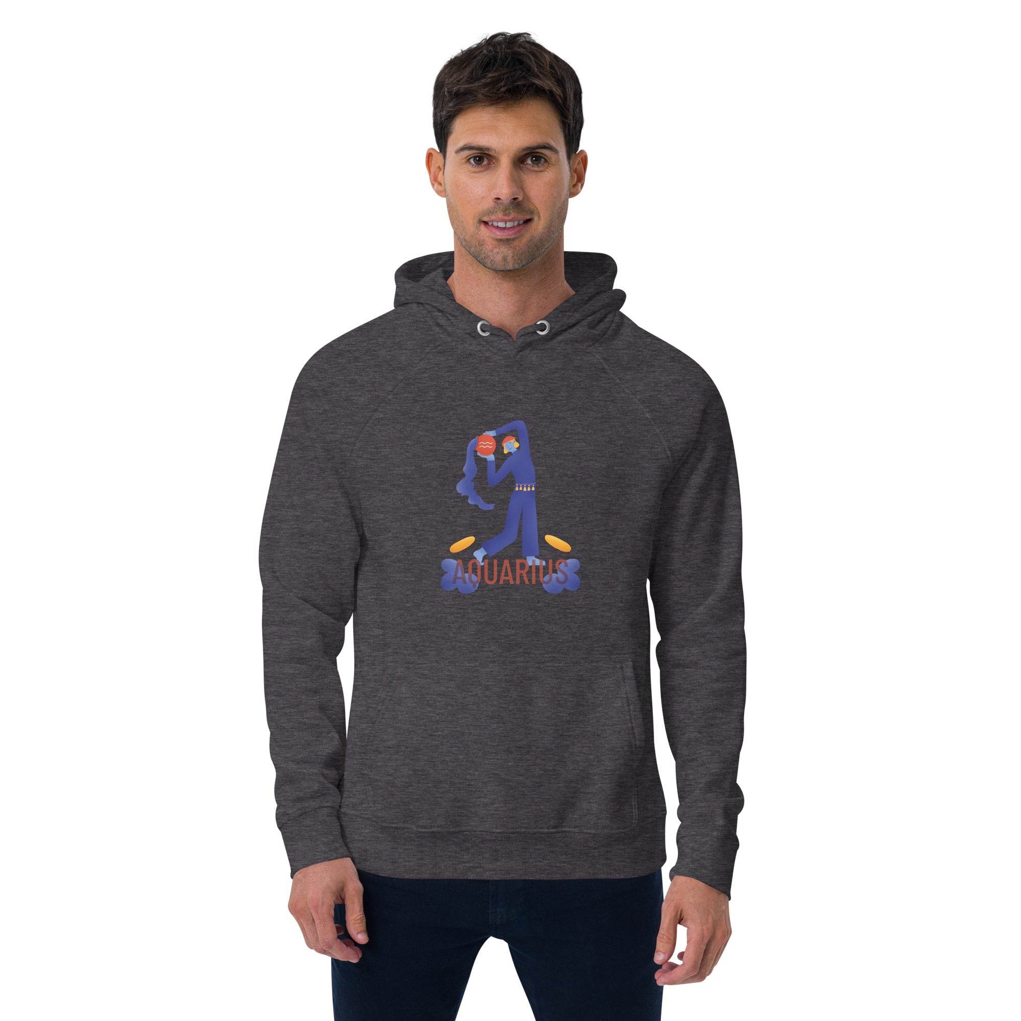 Aquarius Unisex Eco Raglan Hoodie - Raw Edition - 