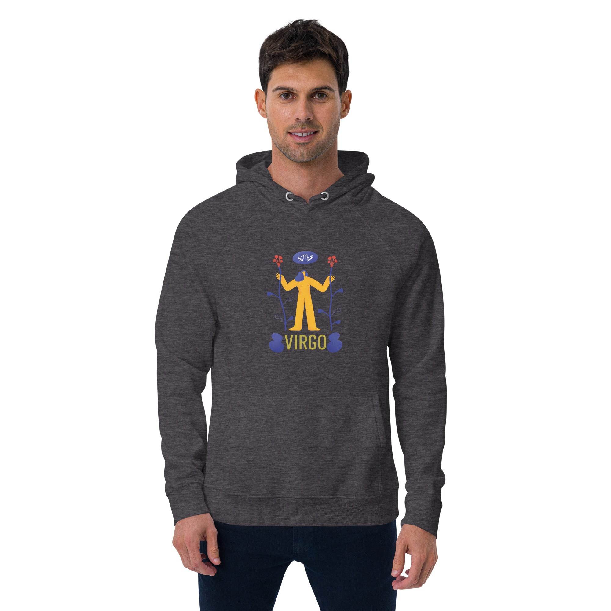 Virgo Unisex Eco Raglan Hoodie - Raw Edition - 