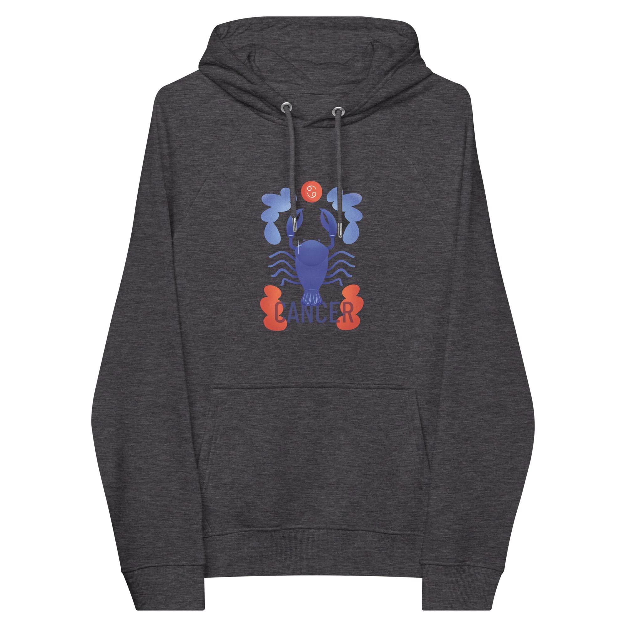 Cancer Unisex Eco Raglan Hoodie - Raw Edition - 