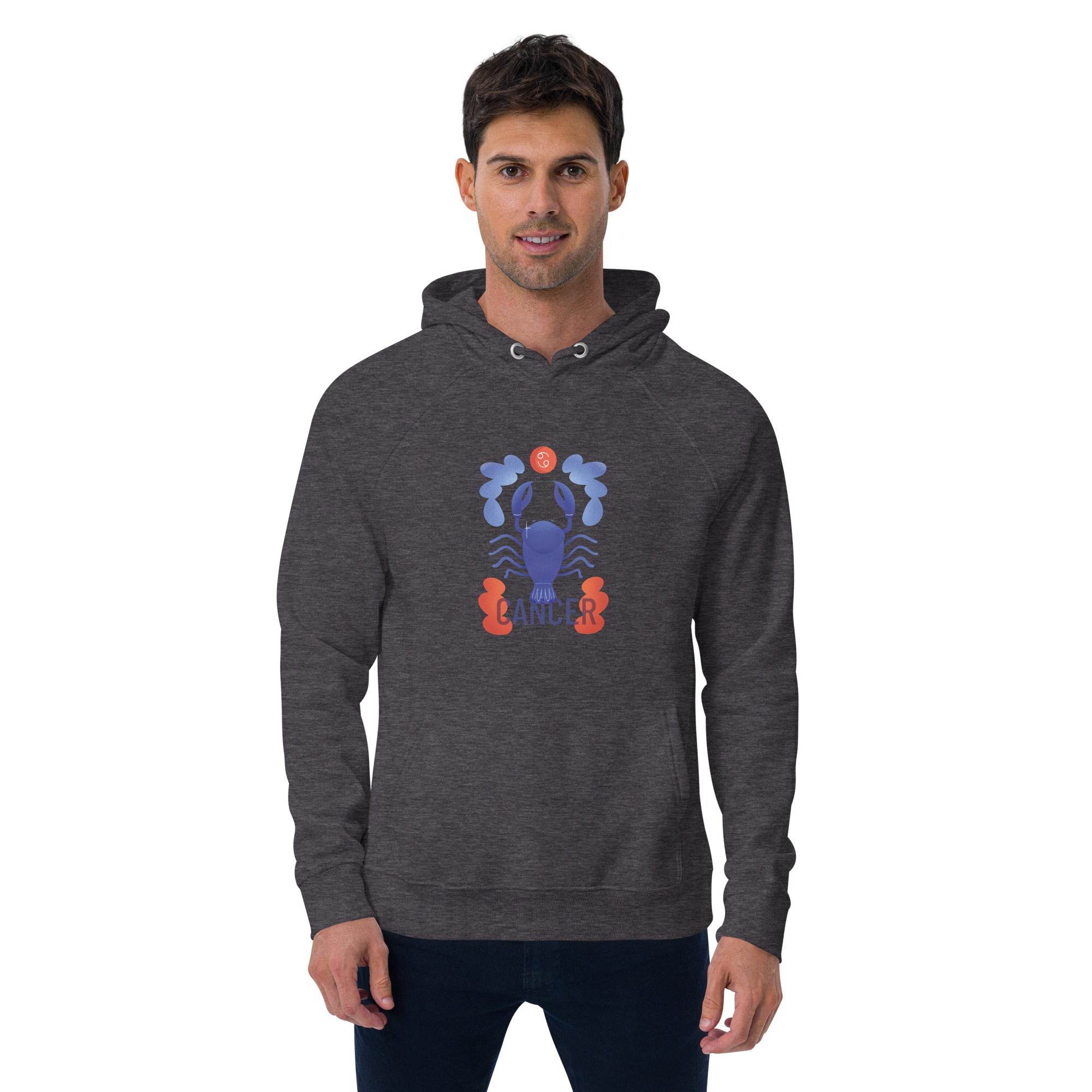 Cancer Unisex Eco Raglan Hoodie - Raw Edition - 