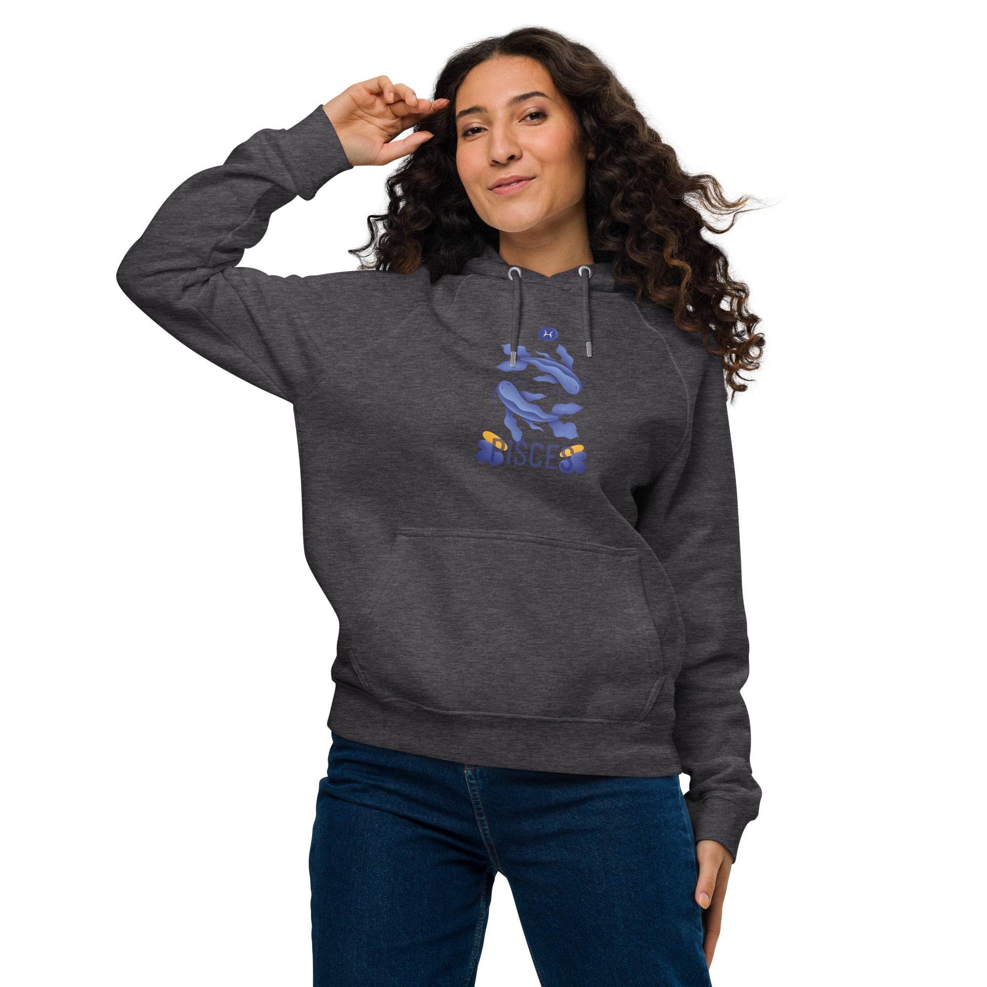 Pisces Unisex Eco Raglan Hoodie - Raw Edition - 