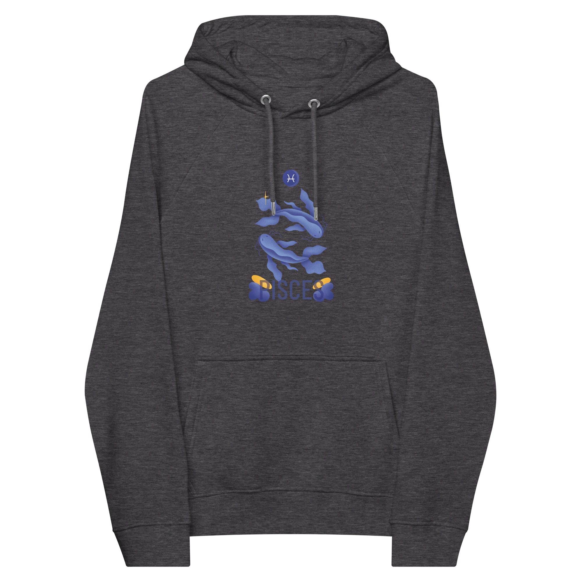 Pisces Unisex Eco Raglan Hoodie - Raw Edition - 