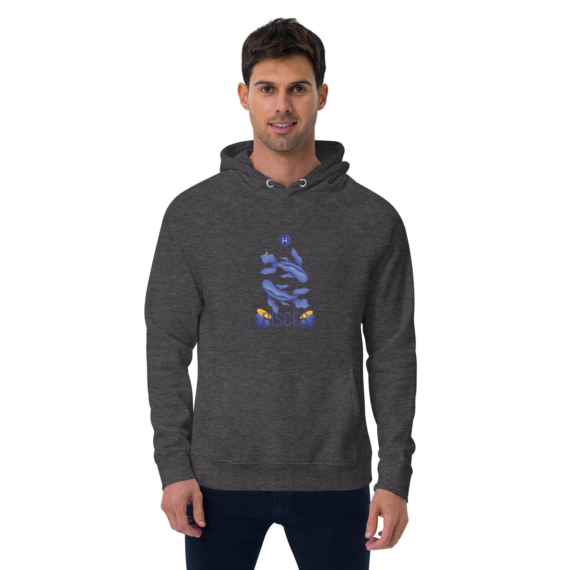 Pisces Unisex Eco Raglan Hoodie - Raw Edition - 