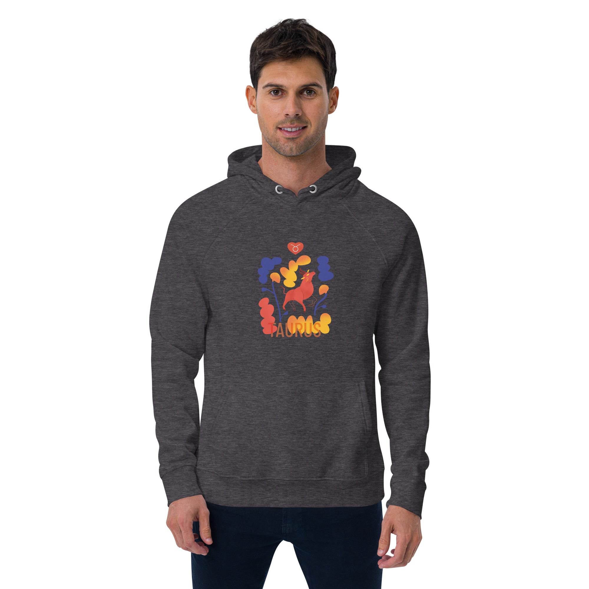 TAURUS Unisex Eco Raglan Hoodie Raw - 