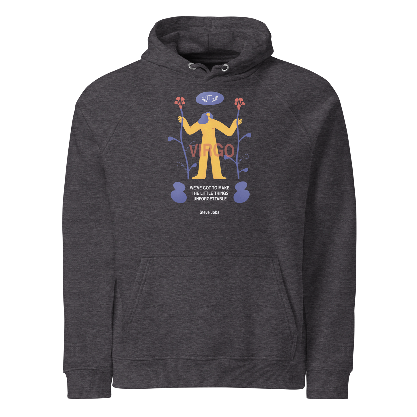 Virgo Unisex Eco Raglan Hoodie - Steve Jobs Edition