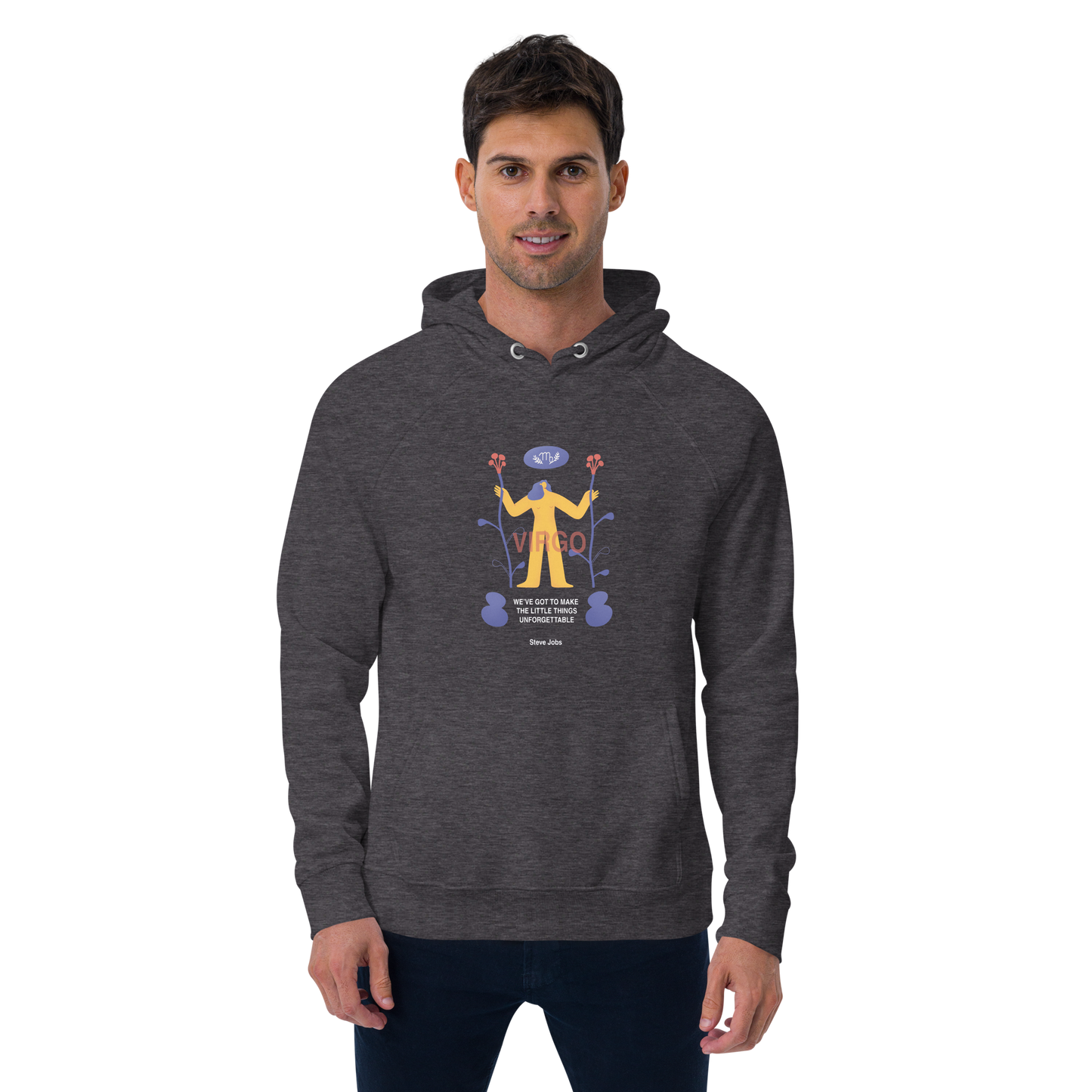 Virgo Unisex Eco Raglan Hoodie - Steve Jobs Edition