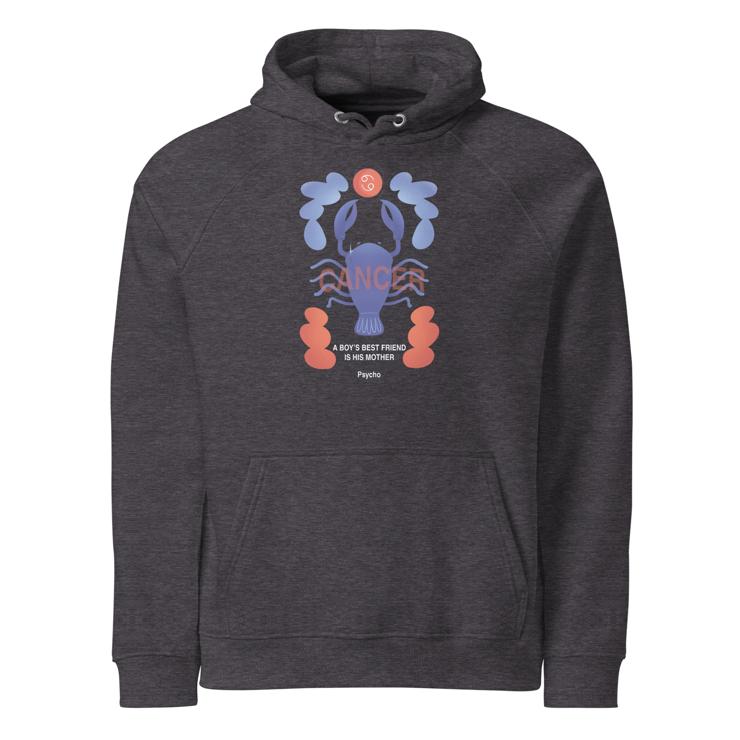 Cancer Unisex Eco Raglan Hoodie - Psycho Edition