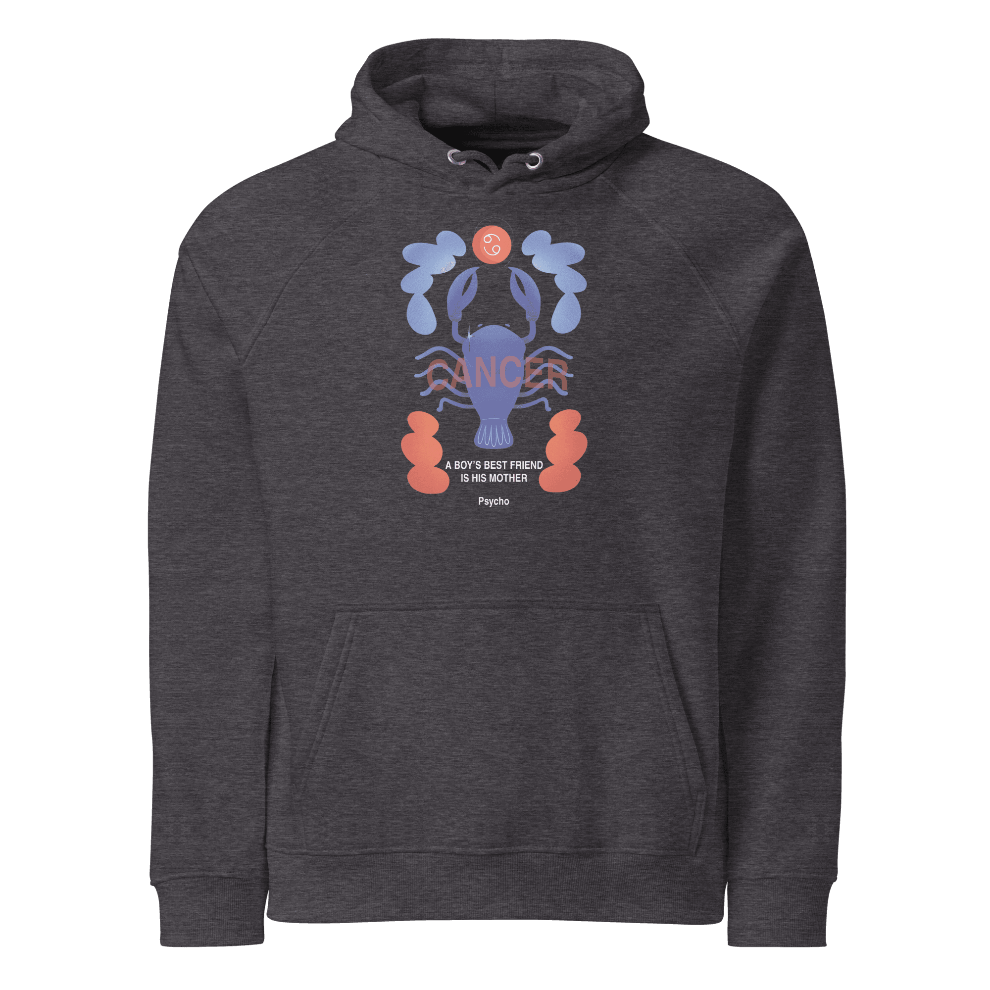 Cancer Unisex Eco Raglan Hoodie - Psycho Edition - 