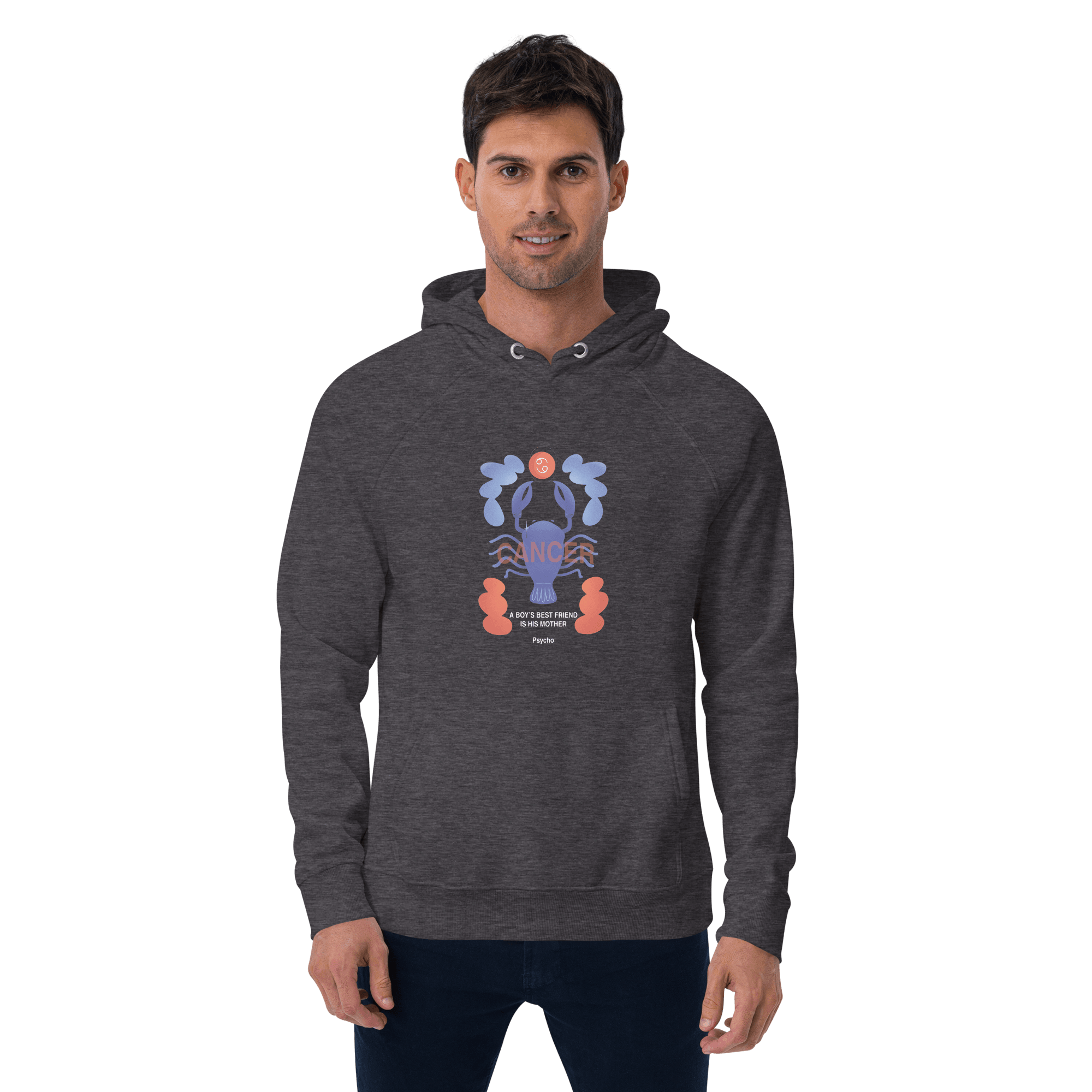 Cancer Unisex Eco Raglan Hoodie - Psycho Edition - 