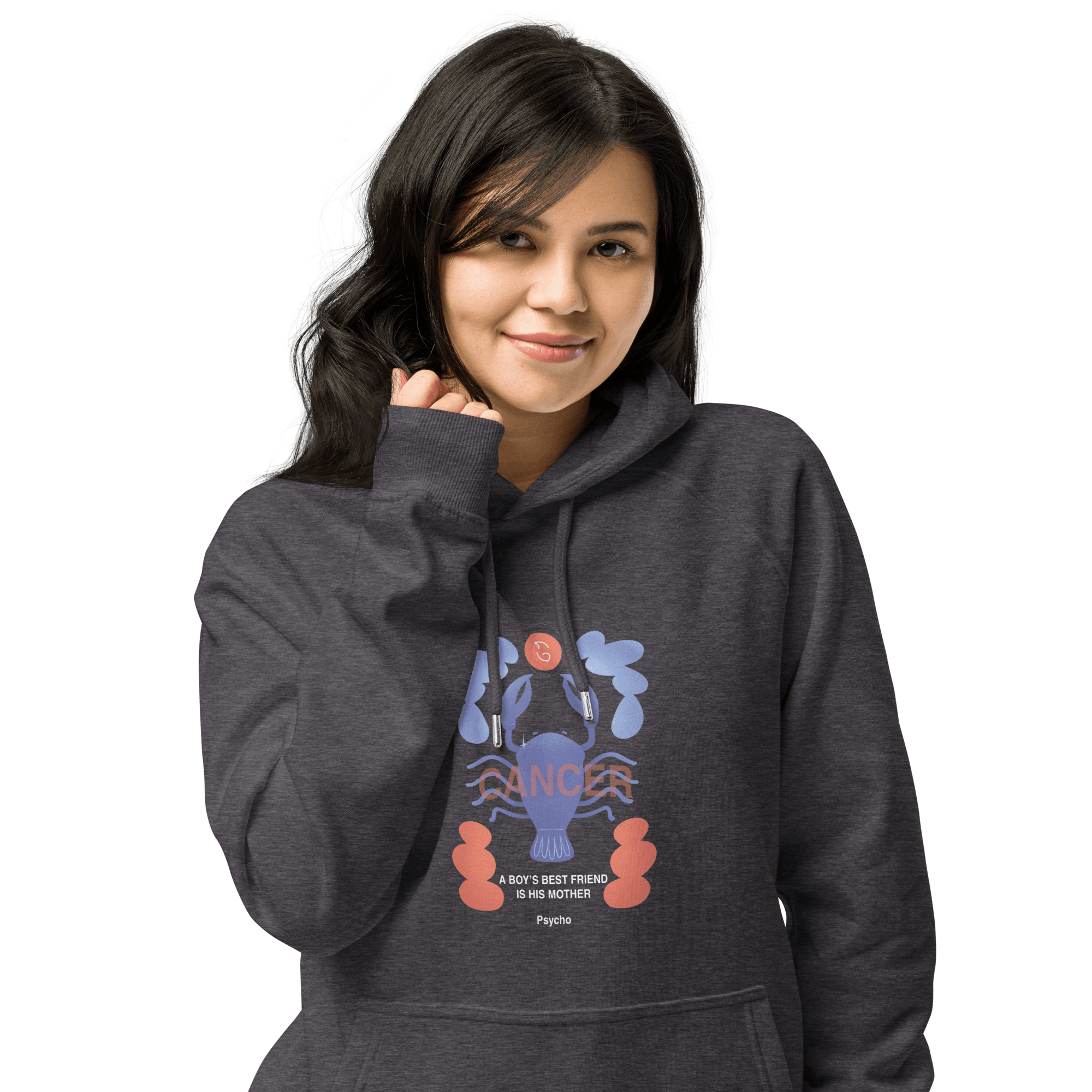 Cancer Unisex Eco Raglan Hoodie - Psycho Edition - 