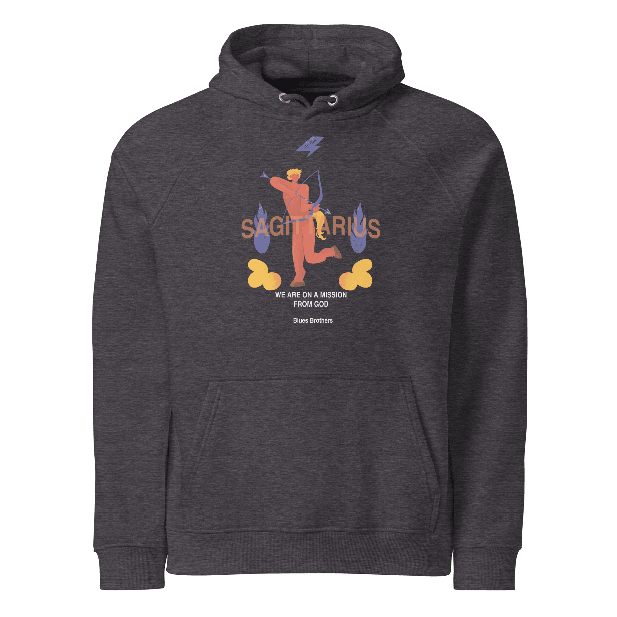 Sagittarius Unisex Eco Raglan Hoodie - The Blues Brothers Edition - 