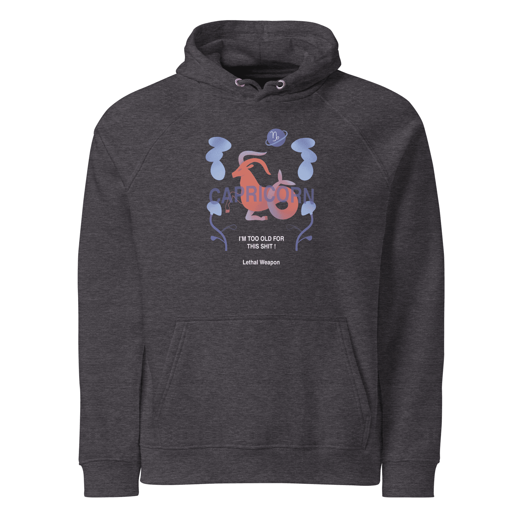Capricorn Unisex Eco Raglan Hoodie - Lethal Weapon Edition - 