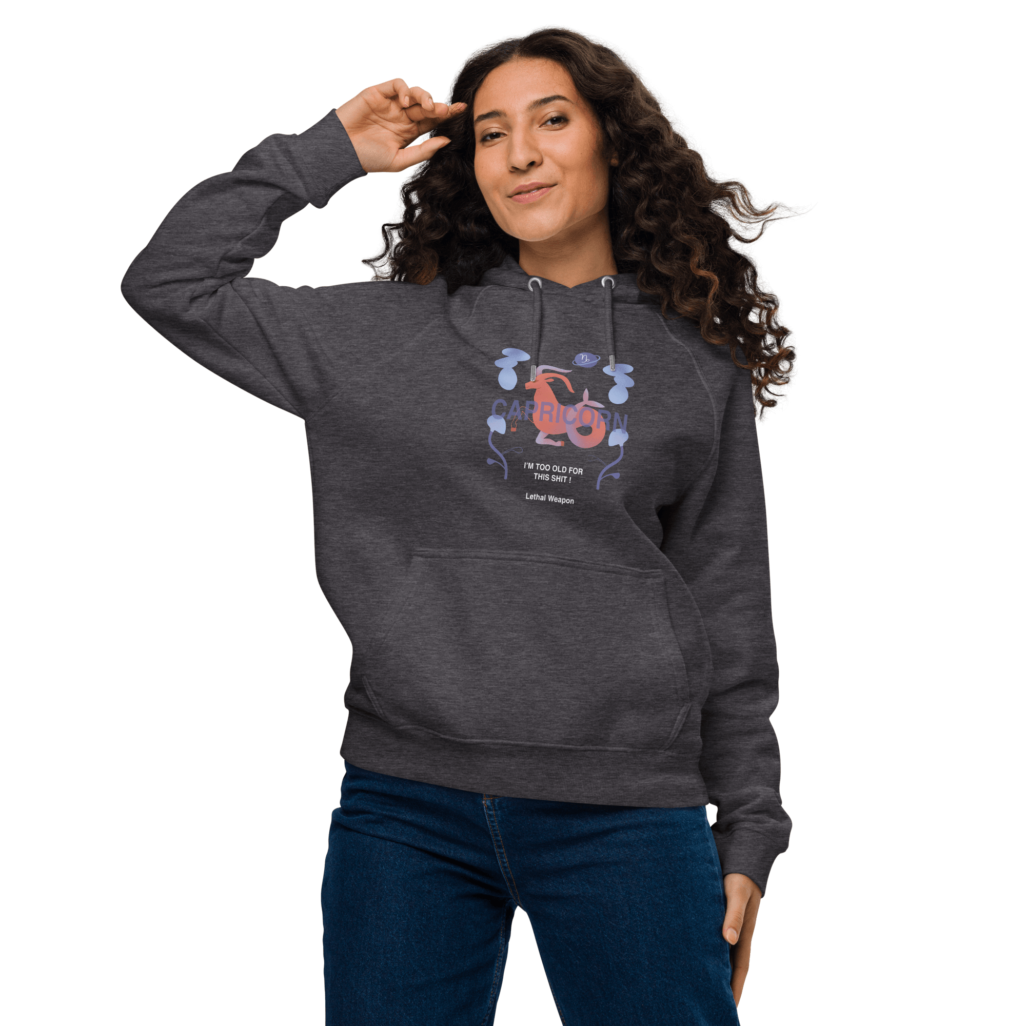 Capricorn Unisex Eco Raglan Hoodie - Lethal Weapon Edition - 