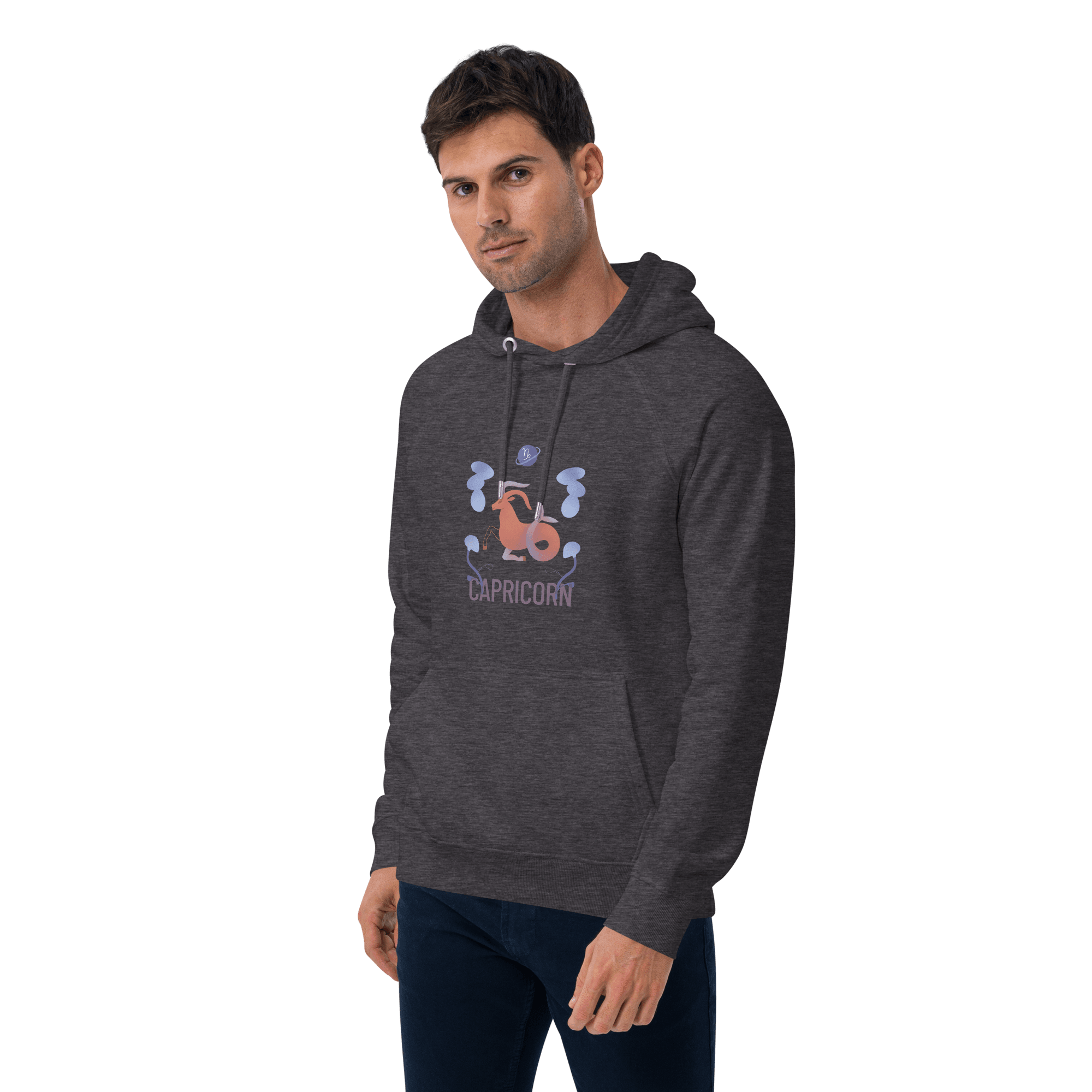 Capricorn Unisex Eco Raglan Hoodie - Raw Edition - 