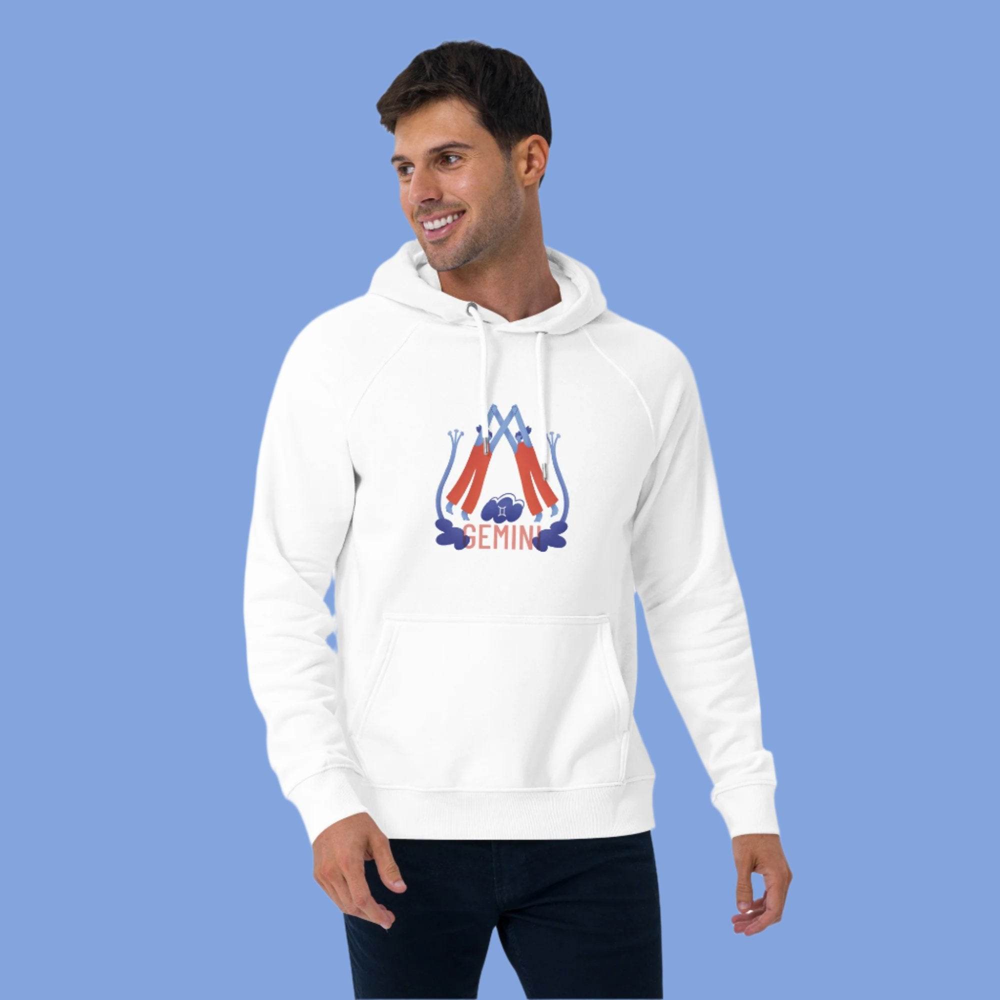 Gemini Unisex Eco Raglan Hoodie - Raw Edition - 