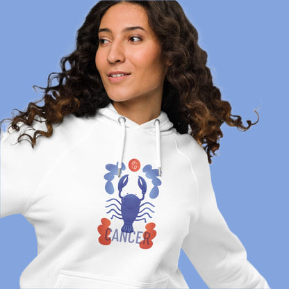 Cancer Unisex Eco Raglan Hoodie - Raw Edition