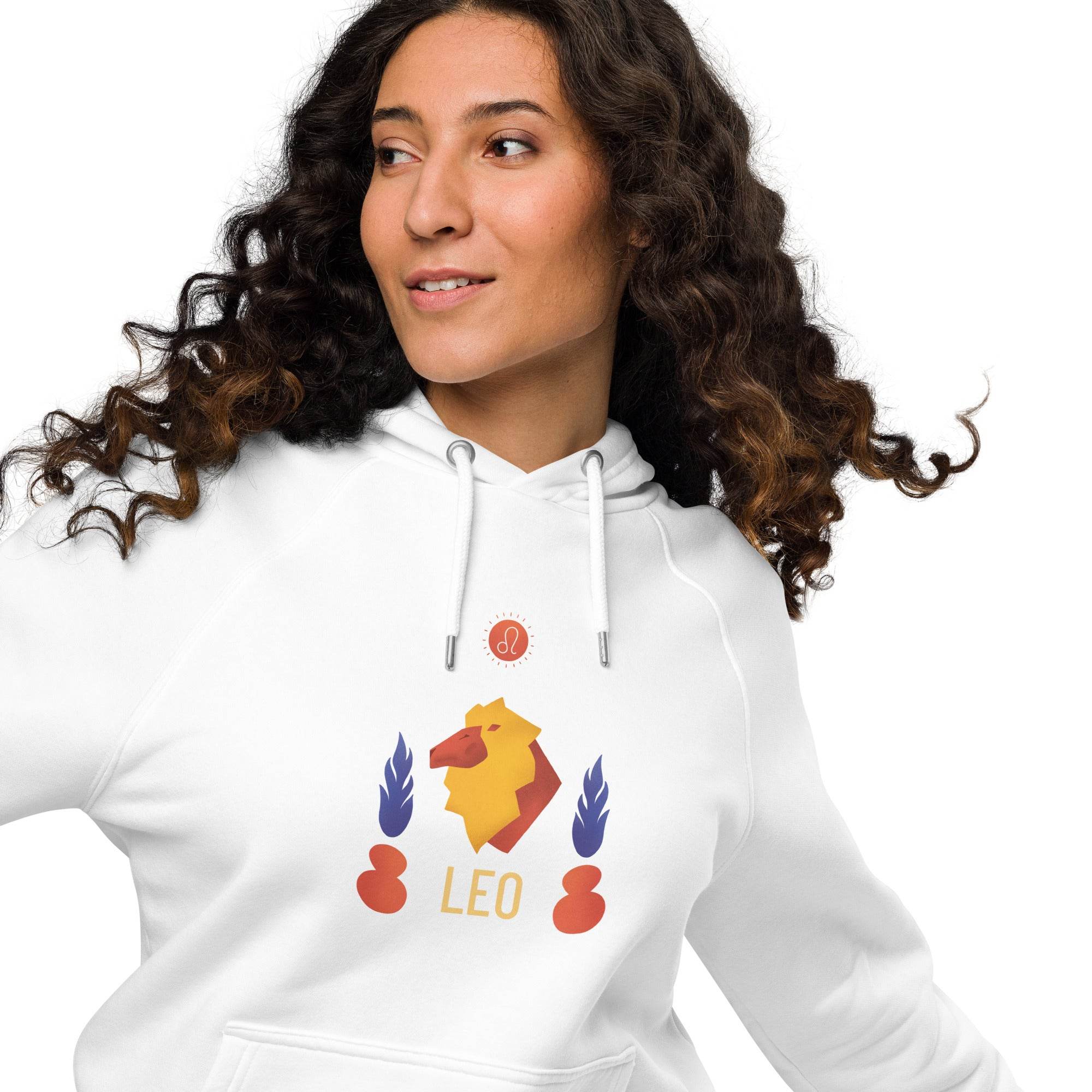 Leo Unisex Eco Raglan Hoodie - Raw Edition - 
