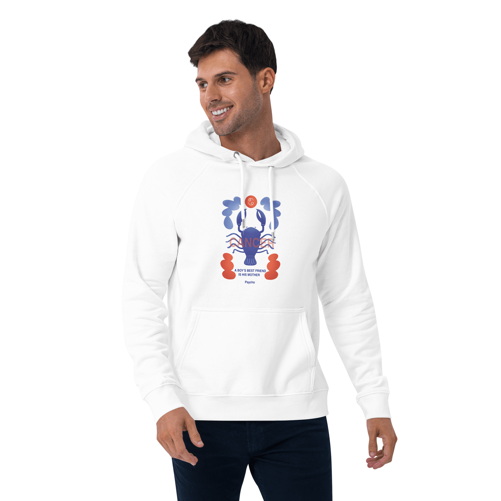 Cancer Unisex Eco Raglan Hoodie - Psycho Edition - 