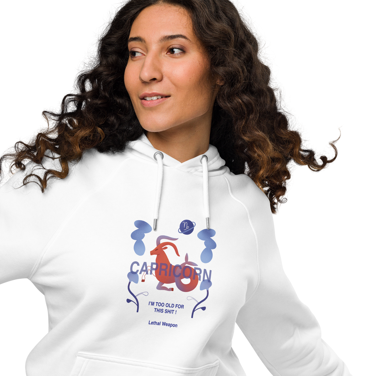 Capricorn Unisex Eco Raglan Hoodie - Lethal Weapon Edition