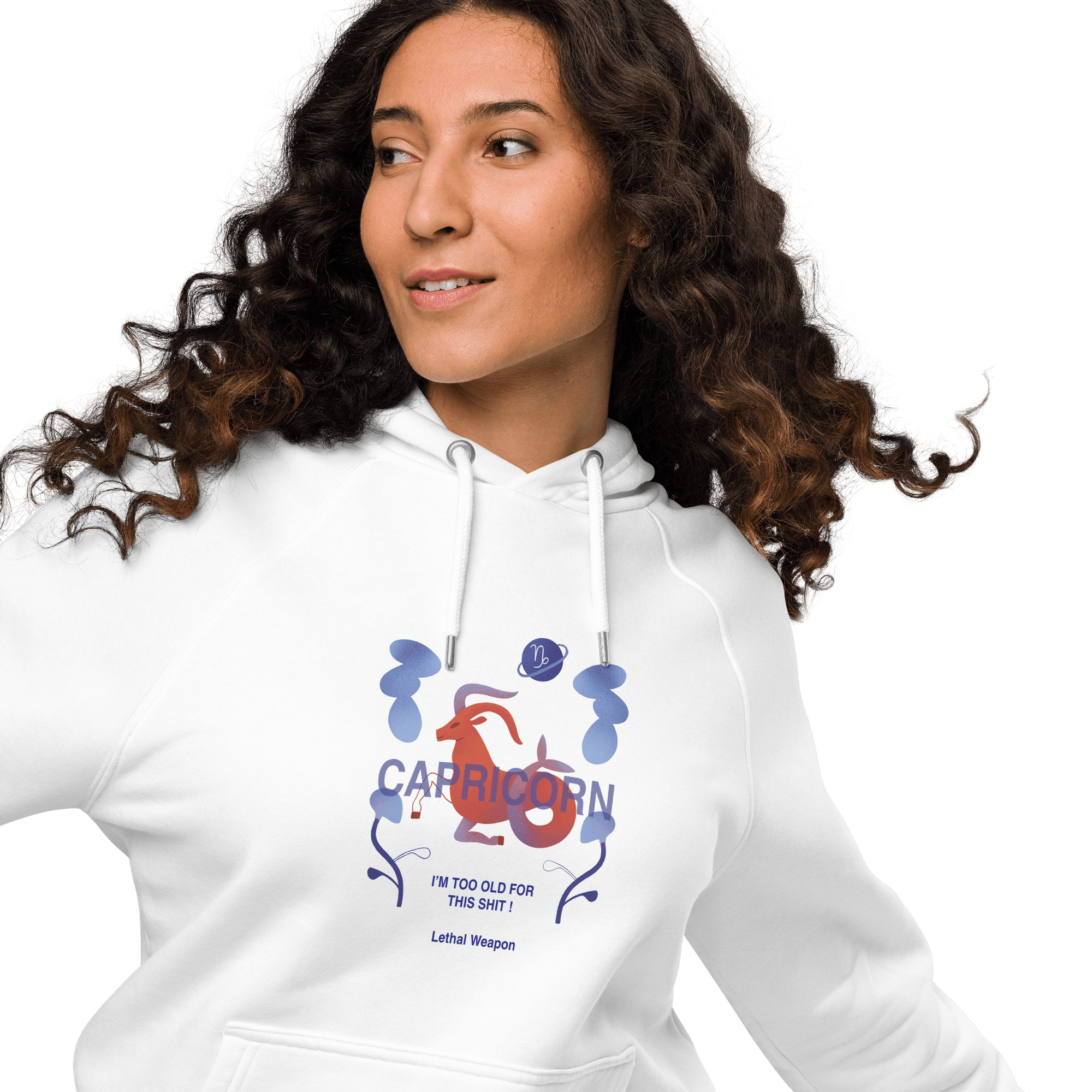 Capricorn Unisex Eco Raglan Hoodie - Lethal Weapon Edition - 