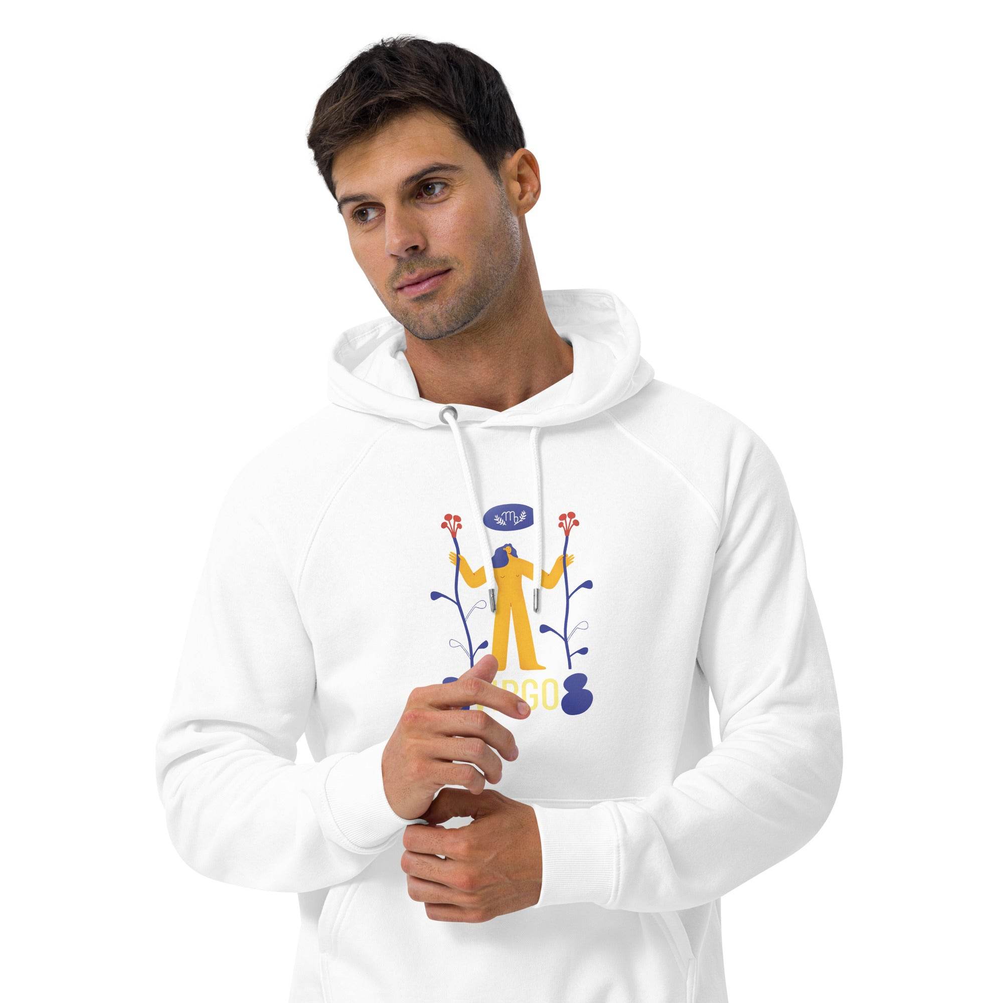 Virgo Unisex Eco Raglan Hoodie - Raw Edition - 